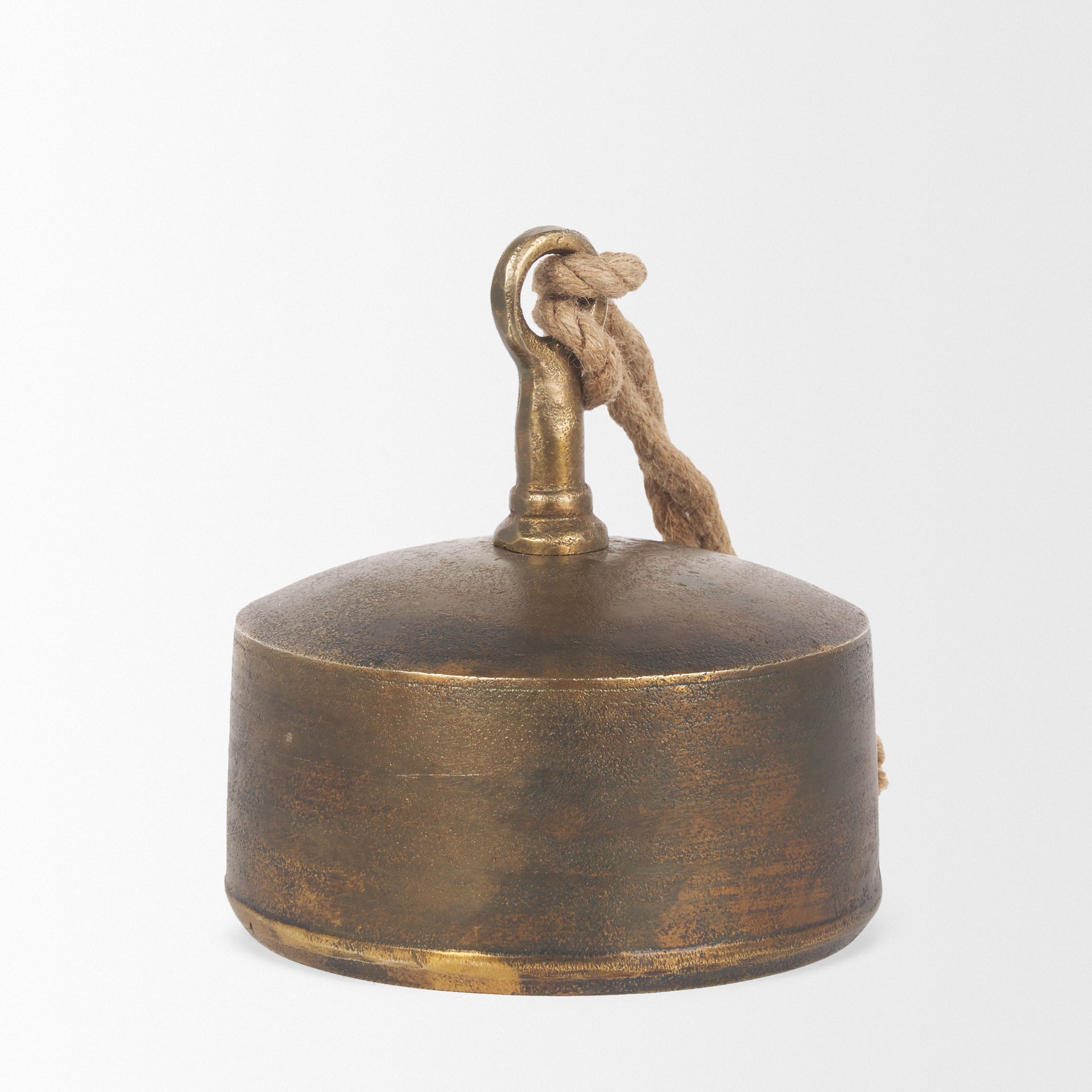 Quincy Large Gold Metal Decorative Bell Object - Central Designs