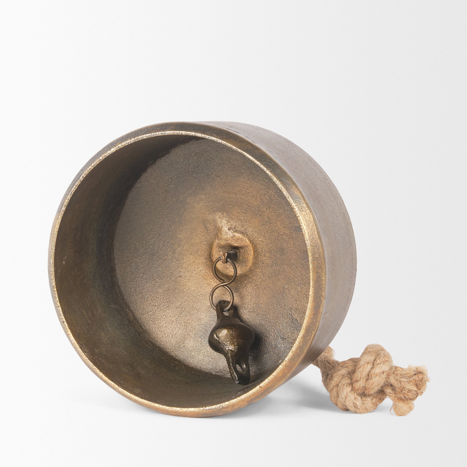 Quincy Large Gold Metal Decorative Bell Object - Central Designs