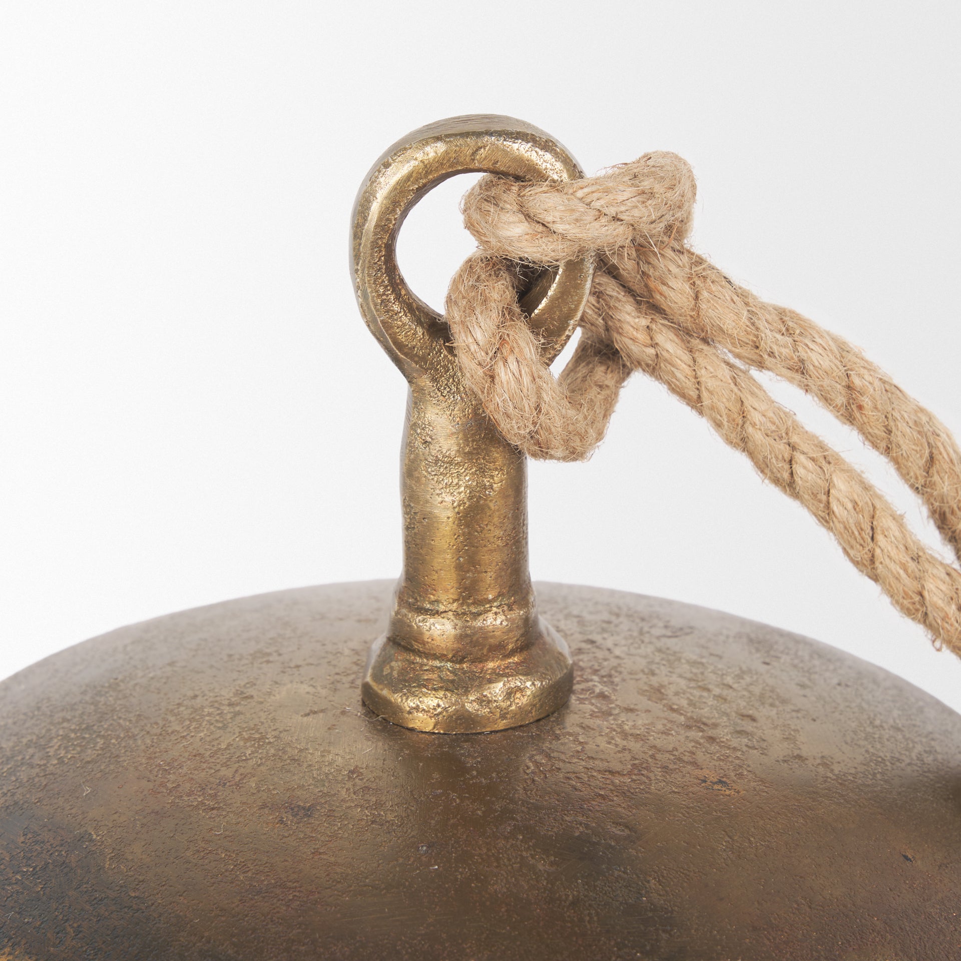 Quincy Large Gold Metal Decorative Bell Object - Central Designs