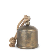 Quincy Medium Gold Metal Decorative Bell Object - Central Designs