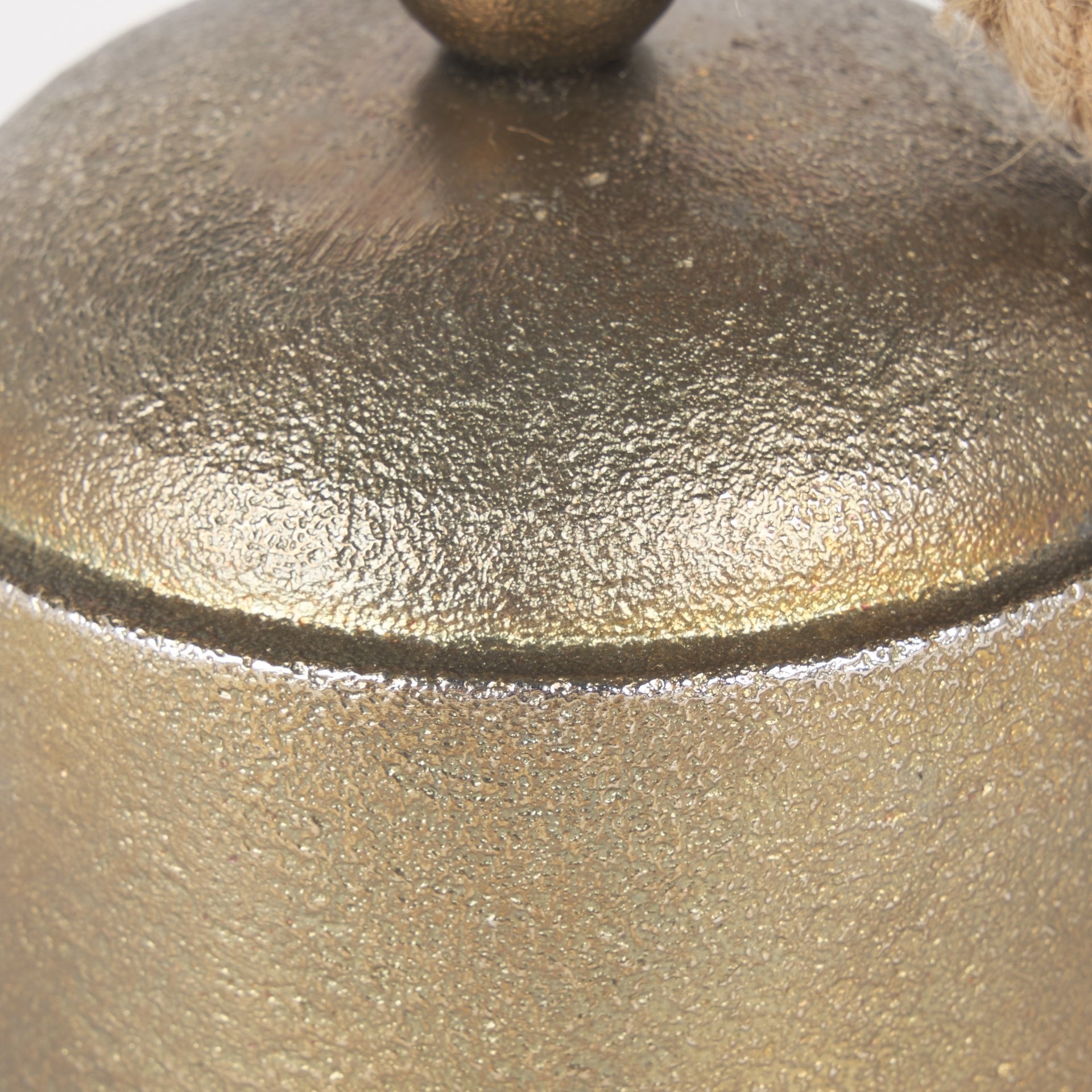Quincy Medium Gold Metal Decorative Bell Object - Central Designs