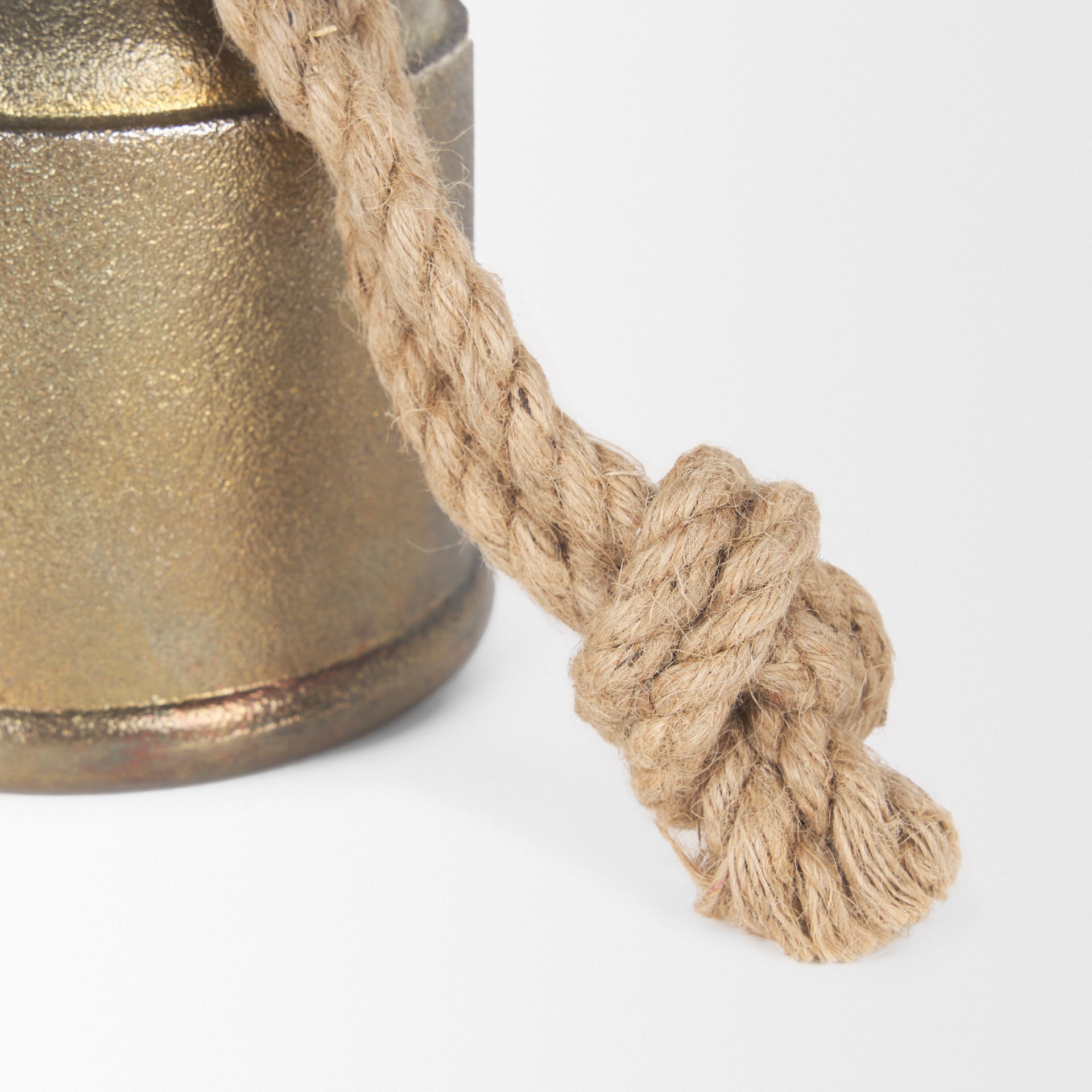 Quincy Medium Gold Metal Decorative Bell Object - Central Designs