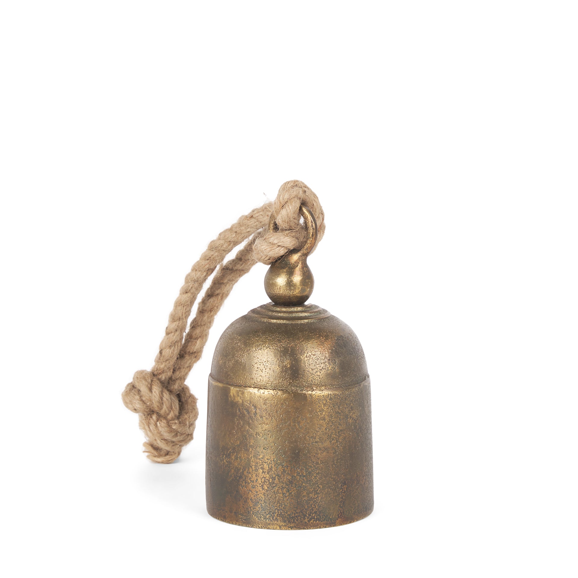 Quincy Small Gold Metal Decorative Bell Object - Central Designs