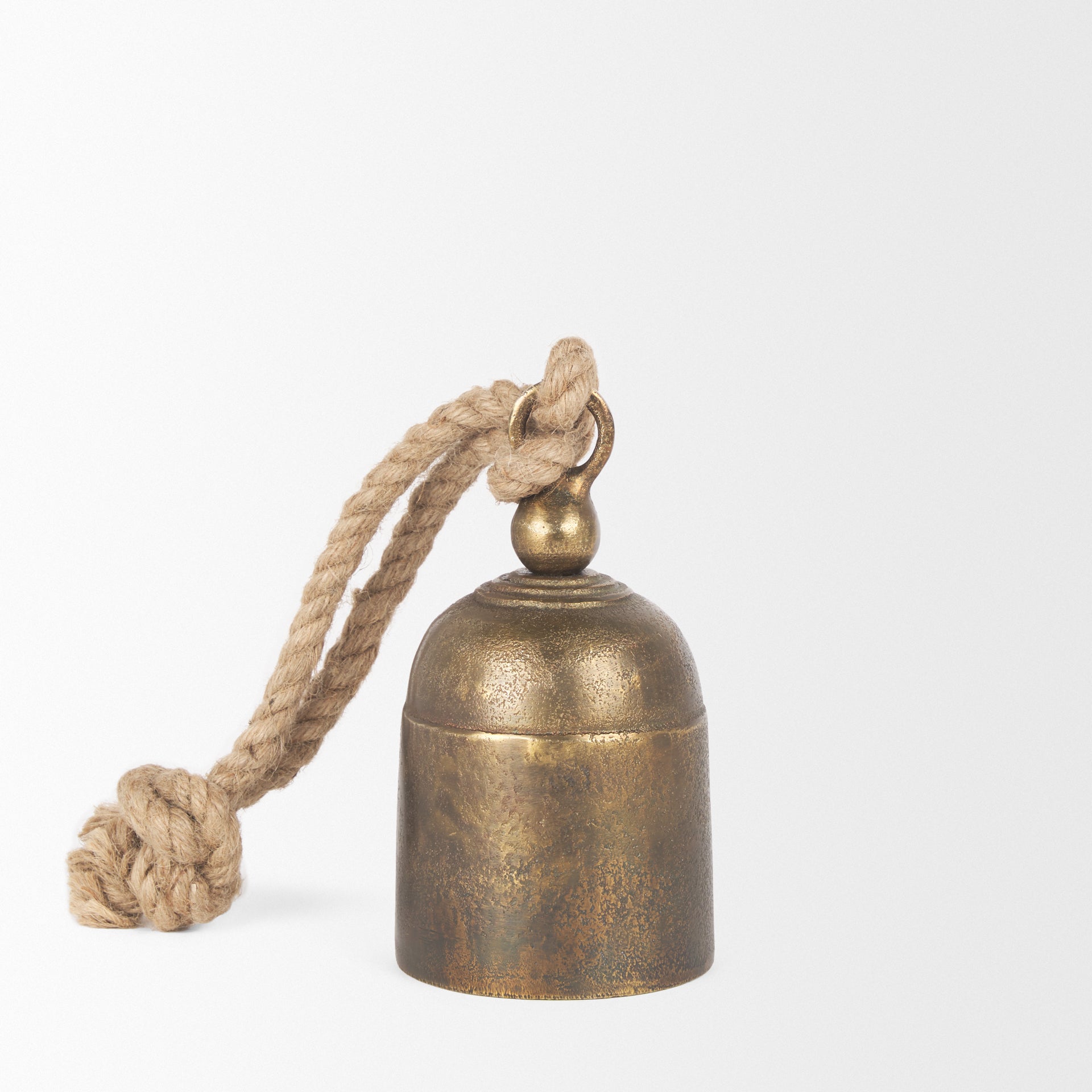 Quincy Small Gold Metal Decorative Bell Object - Central Designs