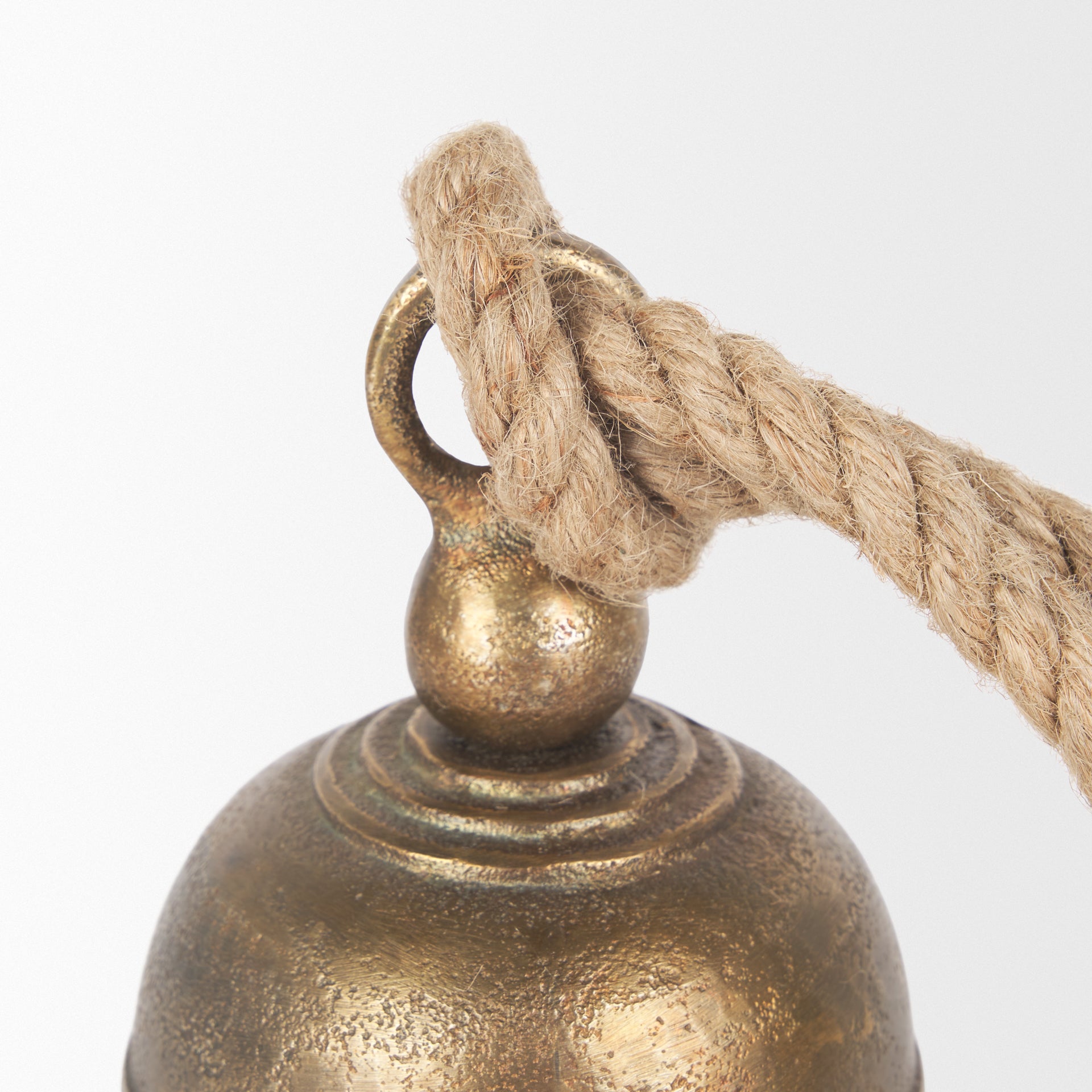 Quincy Small Gold Metal Decorative Bell Object - Central Designs