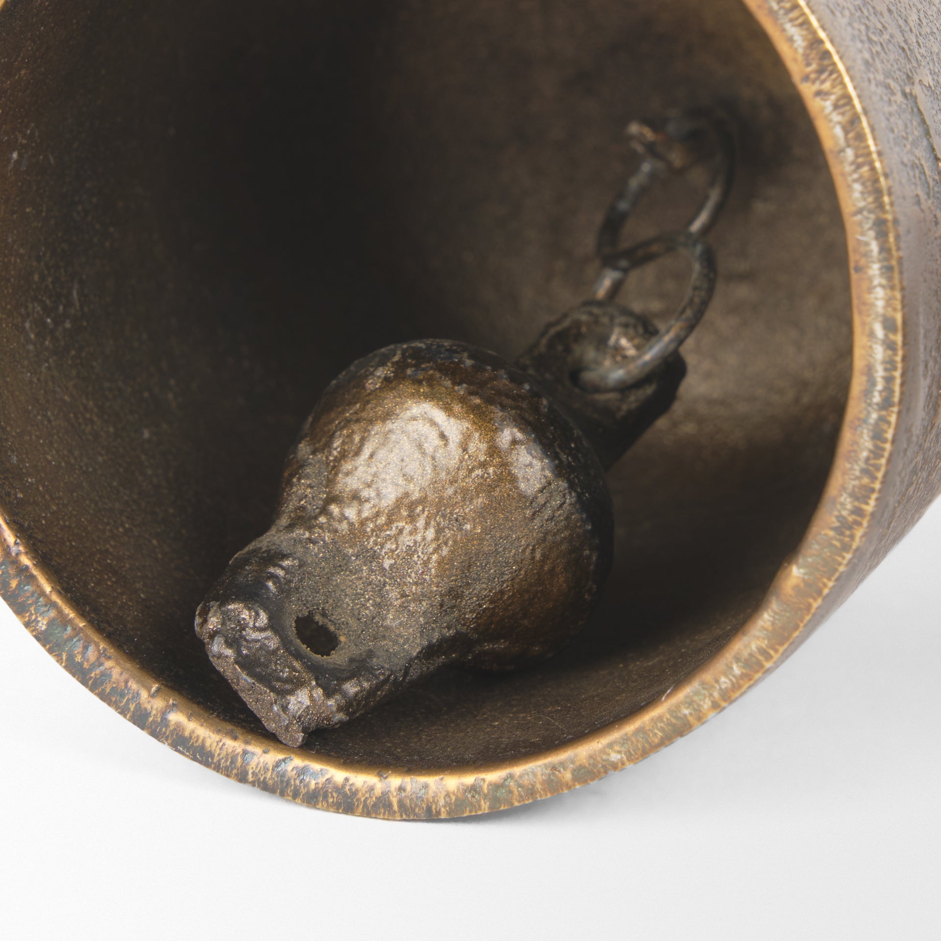 Quincy Small Gold Metal Decorative Bell Object - Central Designs