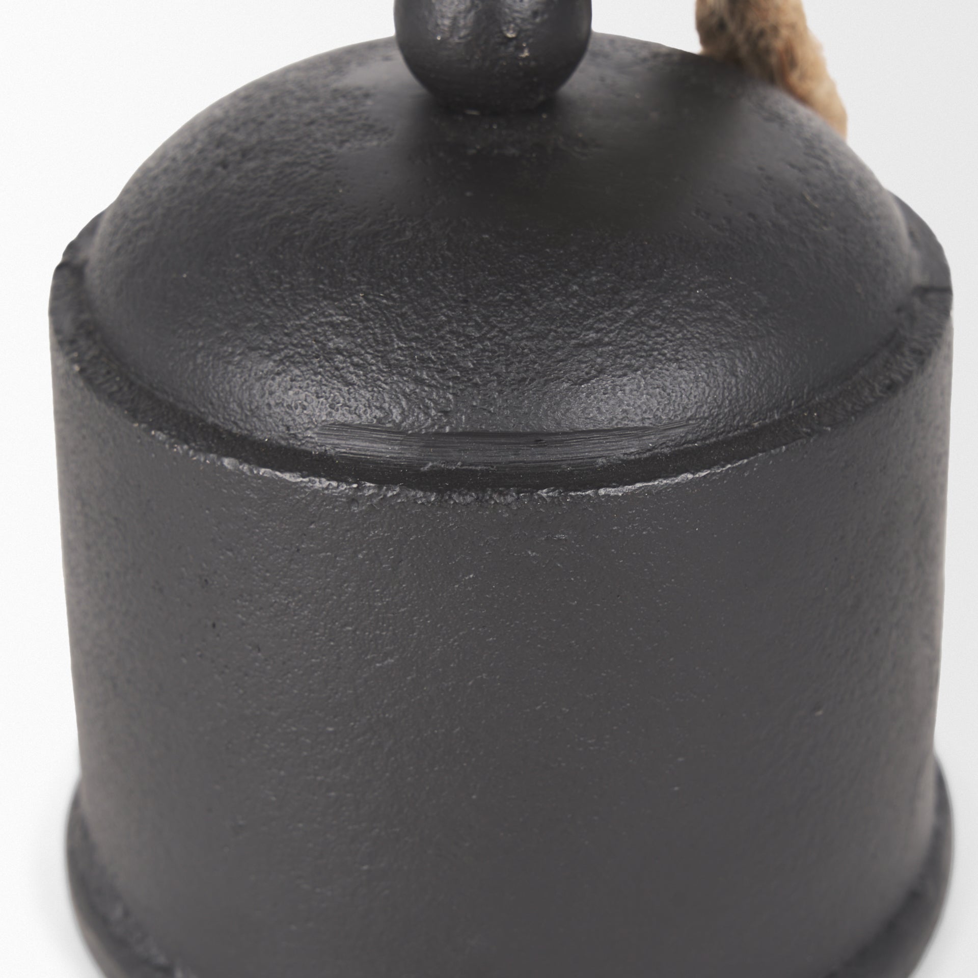 Quincy Medium Matte Black Metal Decorative Bell Object - Central Designs