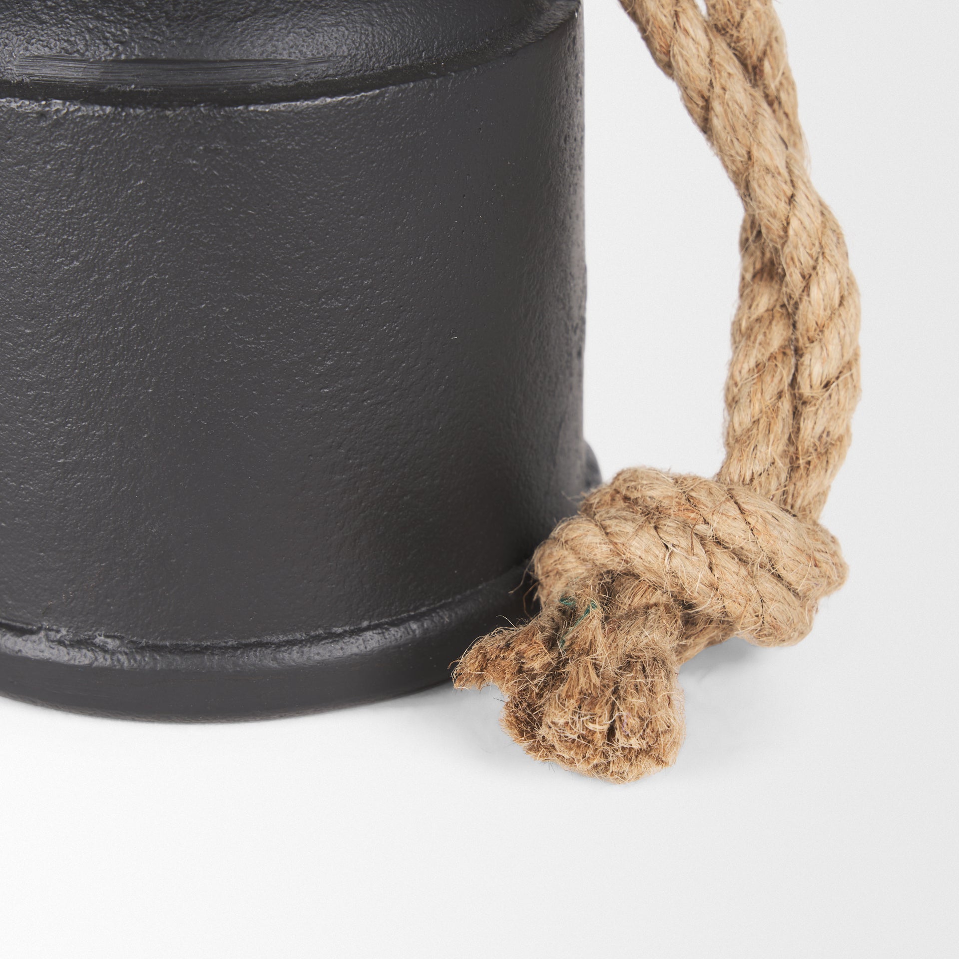 Quincy Medium Matte Black Metal Decorative Bell Object - Central Designs