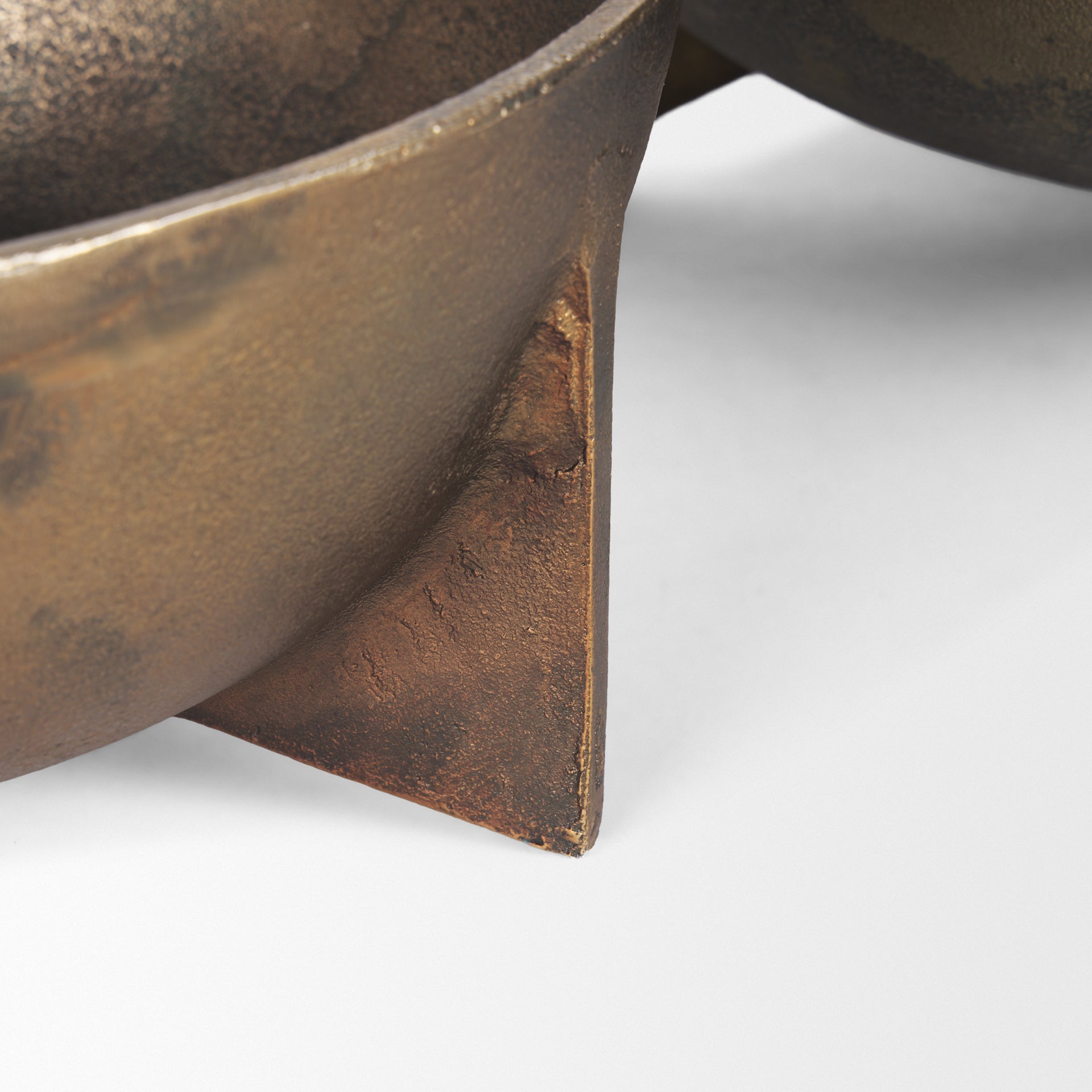 Quita Large Gold Metal Decorative Bowls (Set of 2) - Central Designs