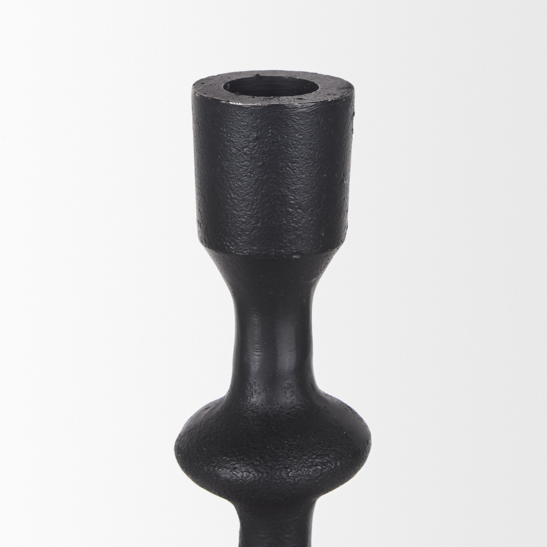 Paolo Matte Black Metal Candle Holder (Set of 3) - Central Designs