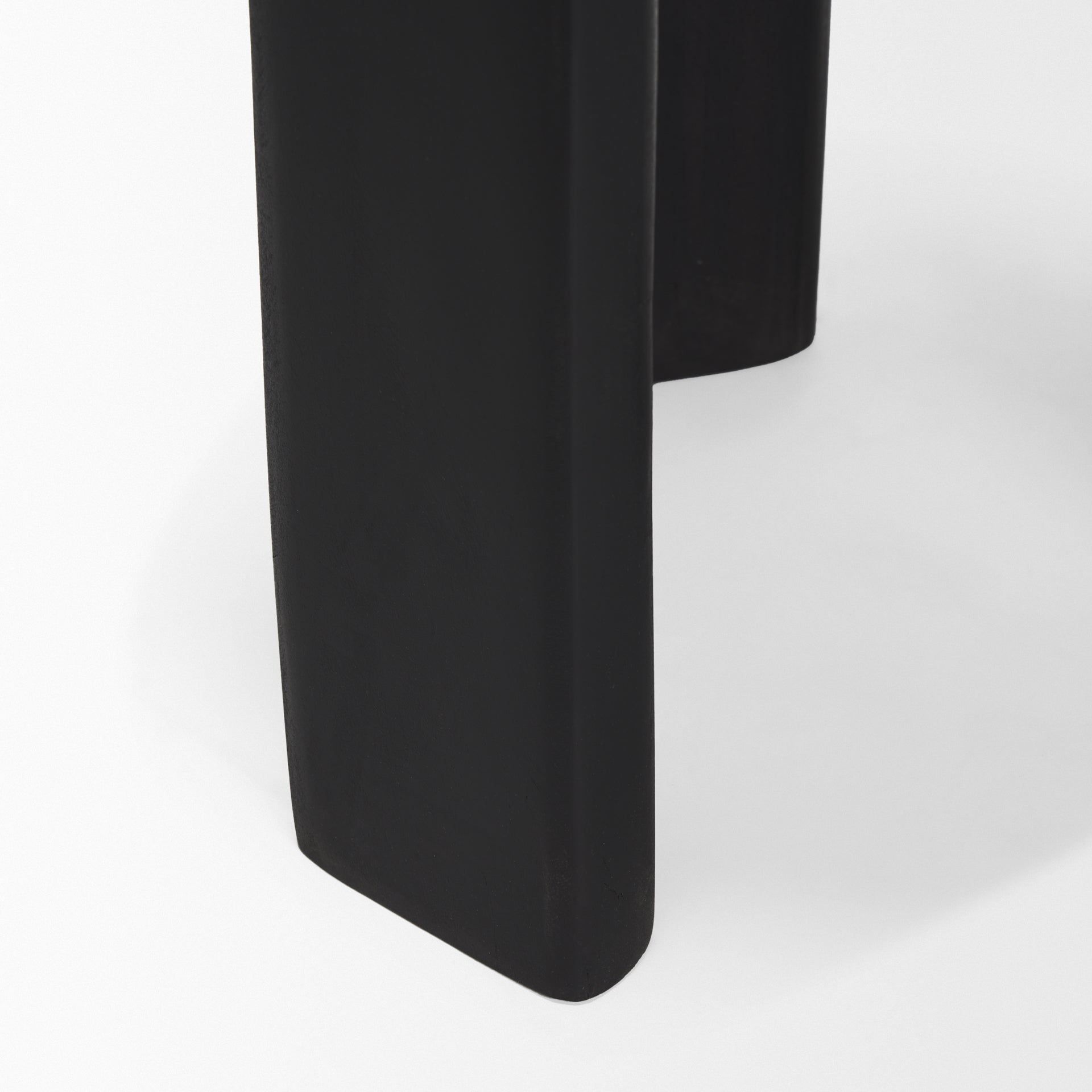 Riya Solid Black Wooden Stool - Central Designs