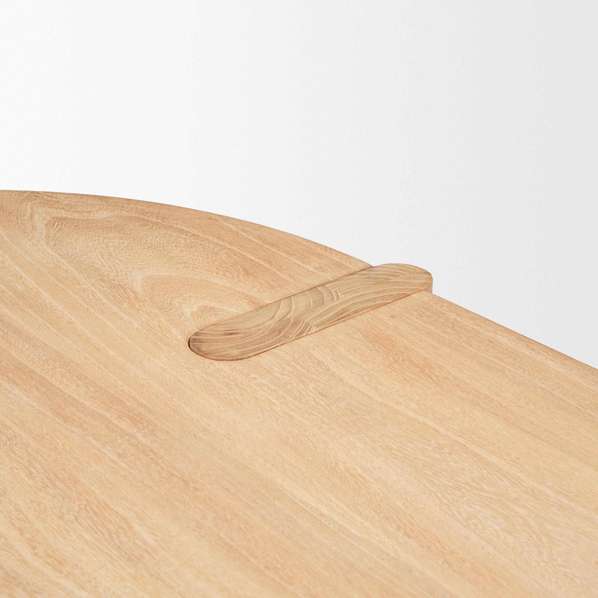 Sohan Light Brown Wood Oval Dining Table - Central Designs