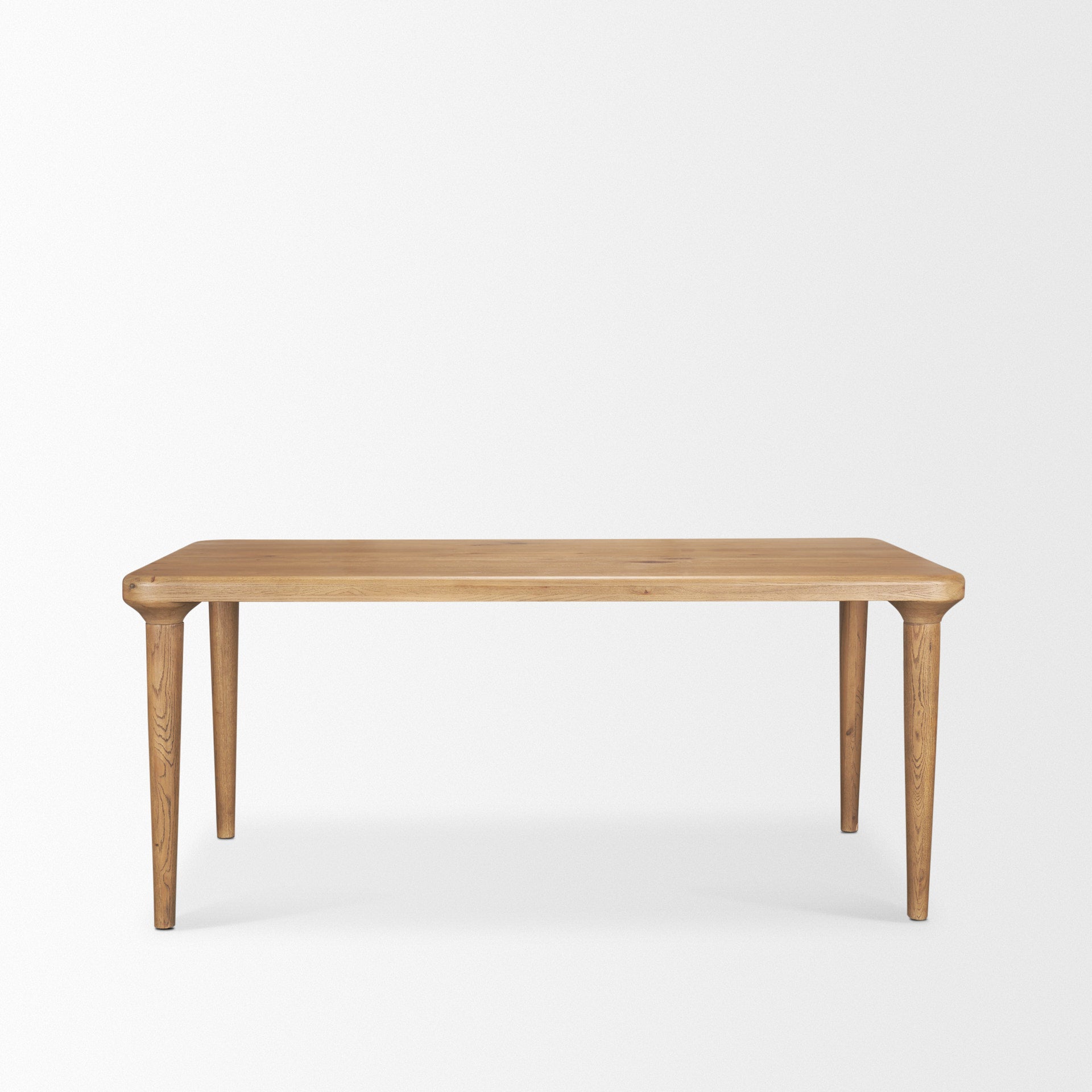Suvan 72L Light Brown Rectangular Oak Wood Dining Table - Central Designs