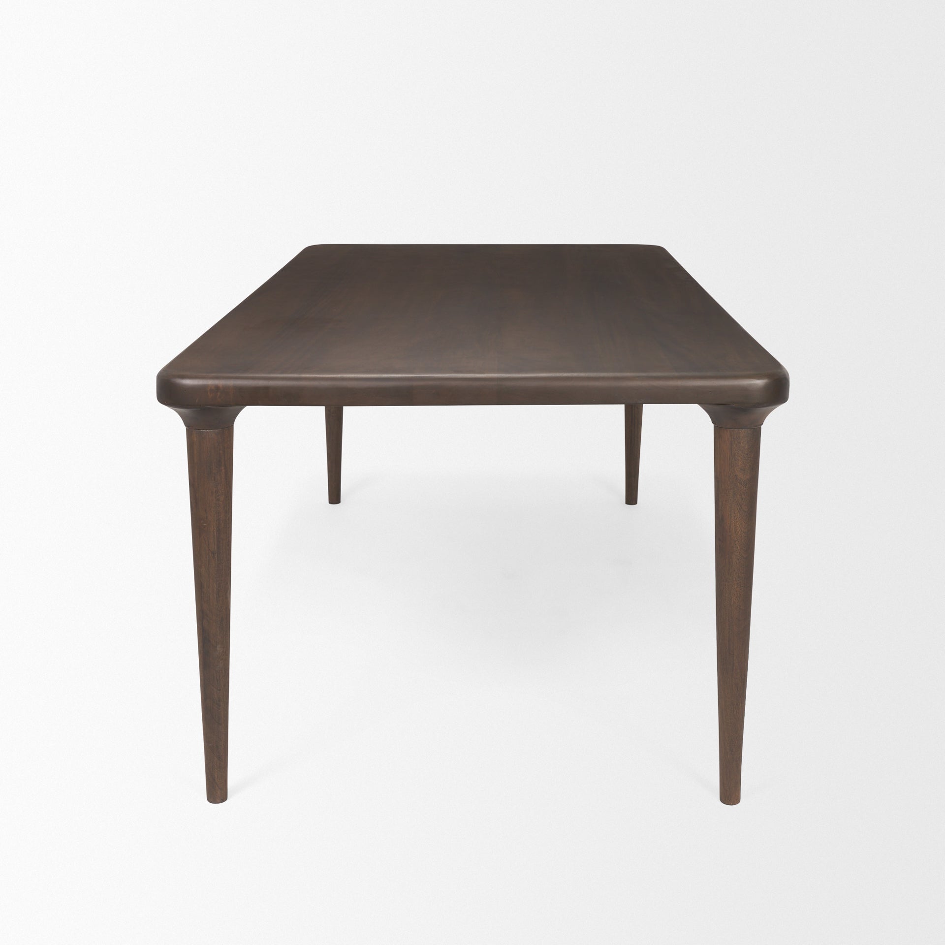 Suvan 84L Medium Dark Brown Rectangular Wood Dining Table - Central Designs