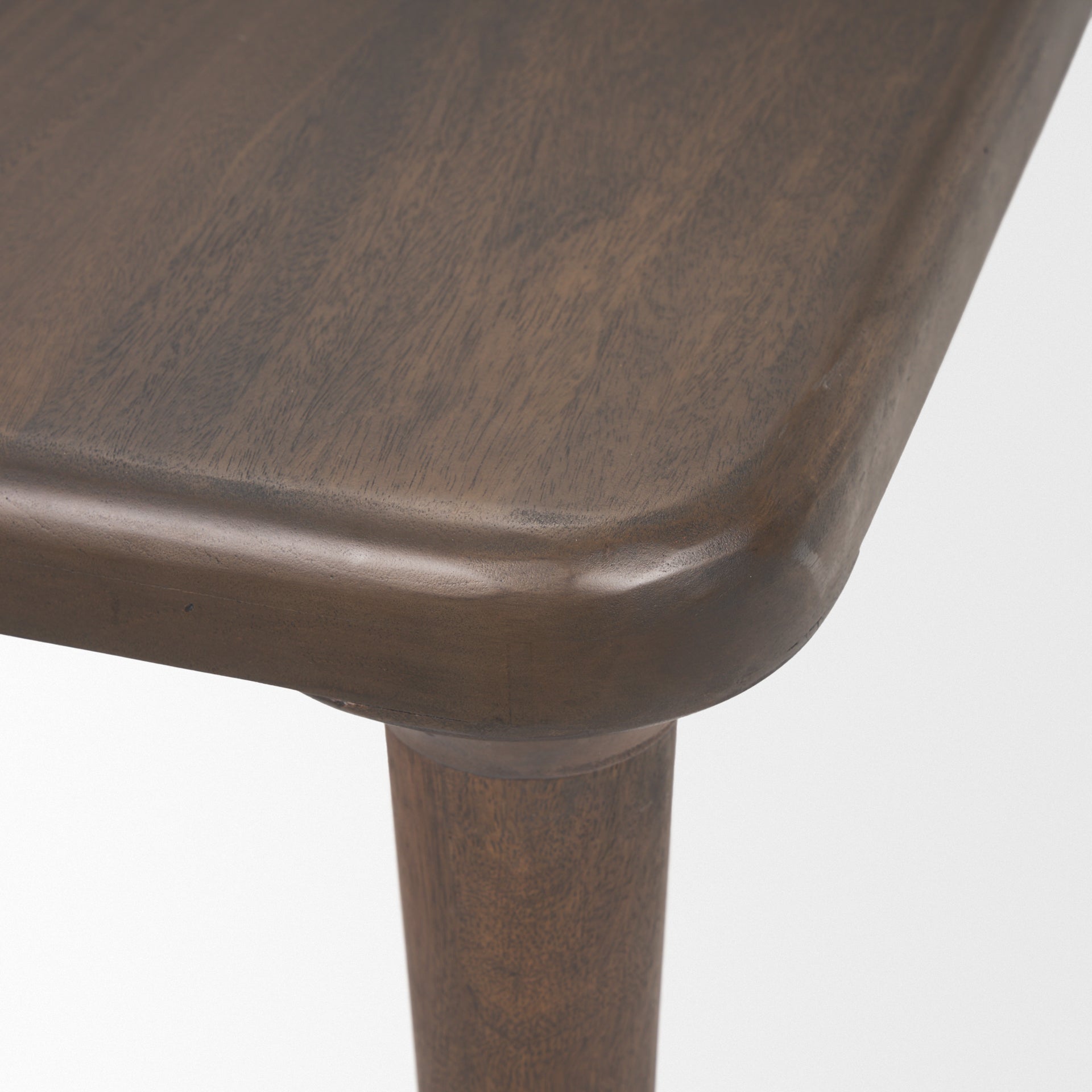 Suvan 84L Medium Dark Brown Rectangular Wood Dining Table - Central Designs