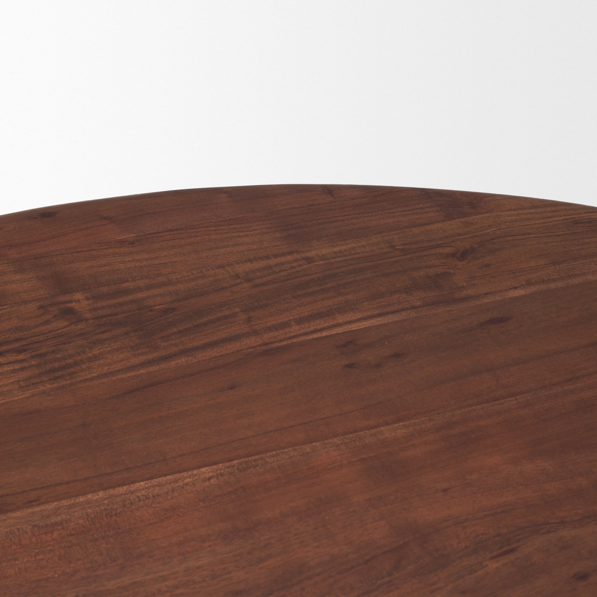 Soma 48" Red Brown Acacia Wood Round Dining Table - Central Designs