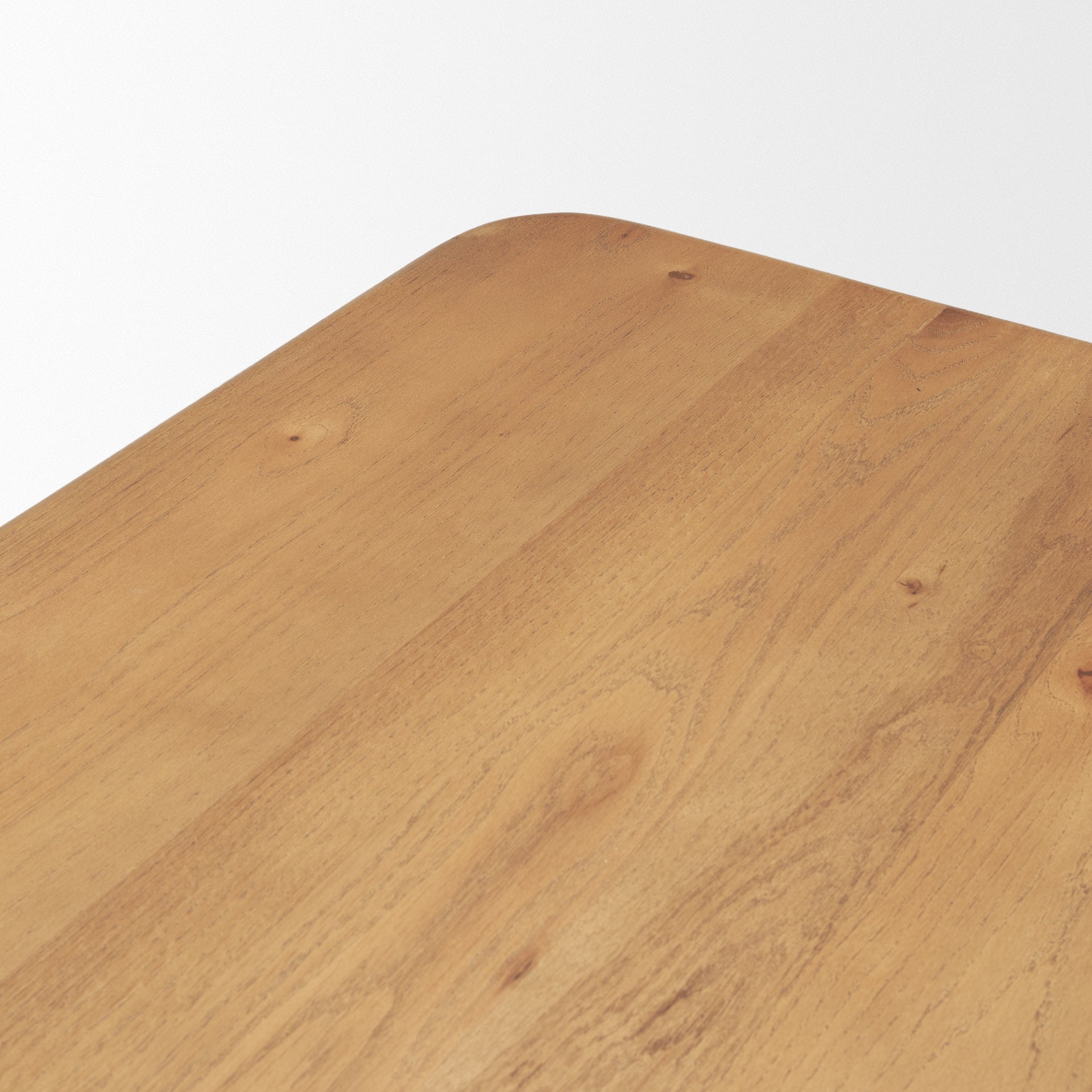 Suvan 84L Light Brown Rectangular Oak Wood Dining Table - Central Designs