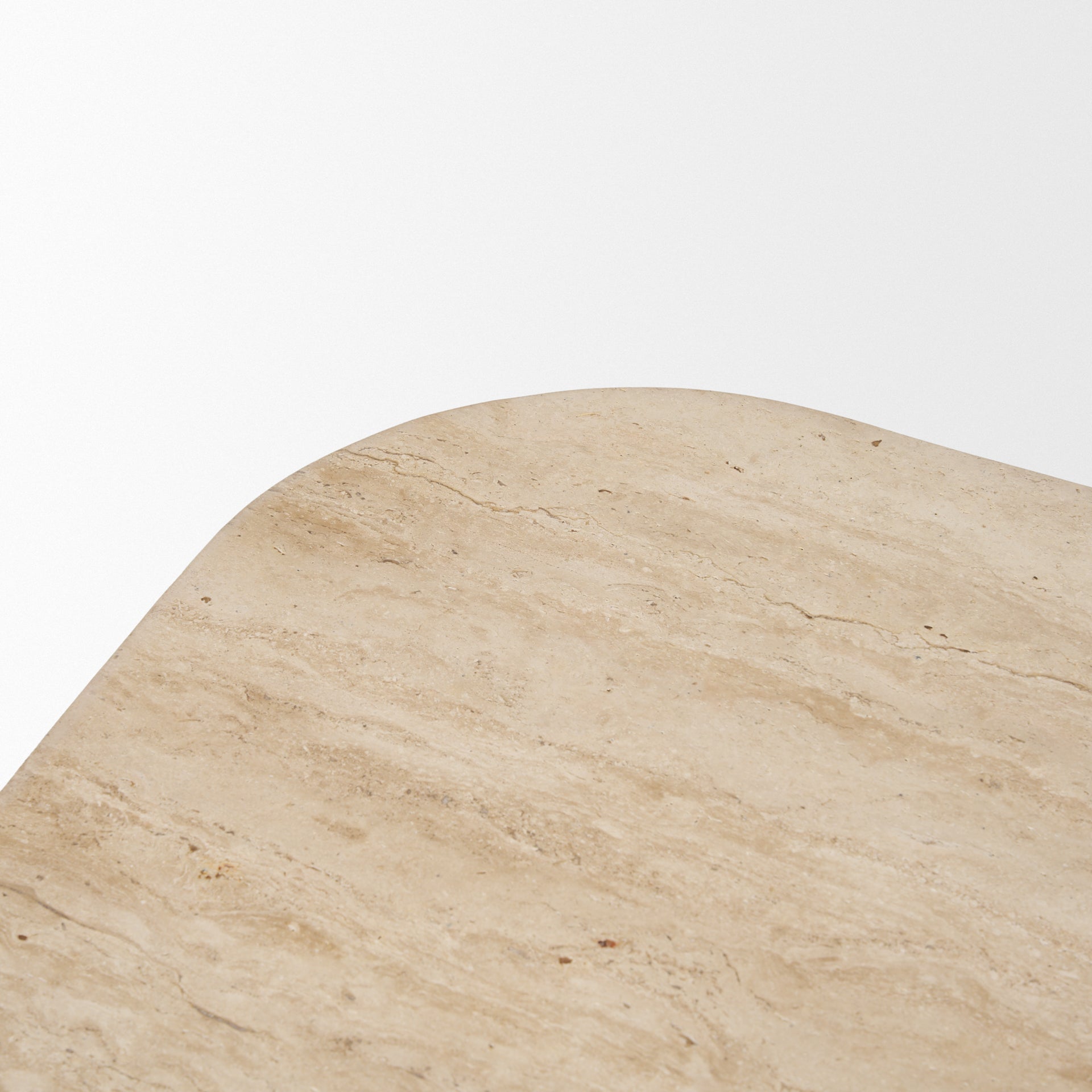 Symona Travertine and Mango Wood Rectangle Coffee Table - Central Designs
