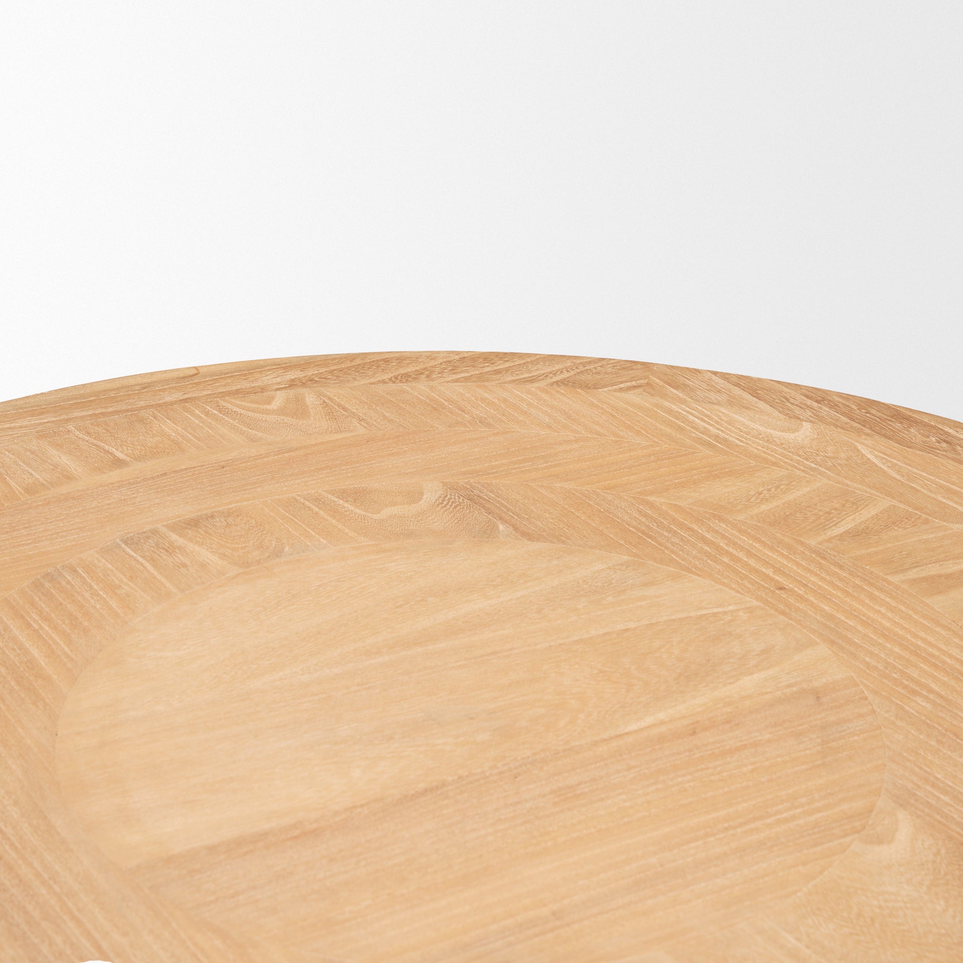 Taylin Light Brown Wood Round Coffee Table - Central Designs