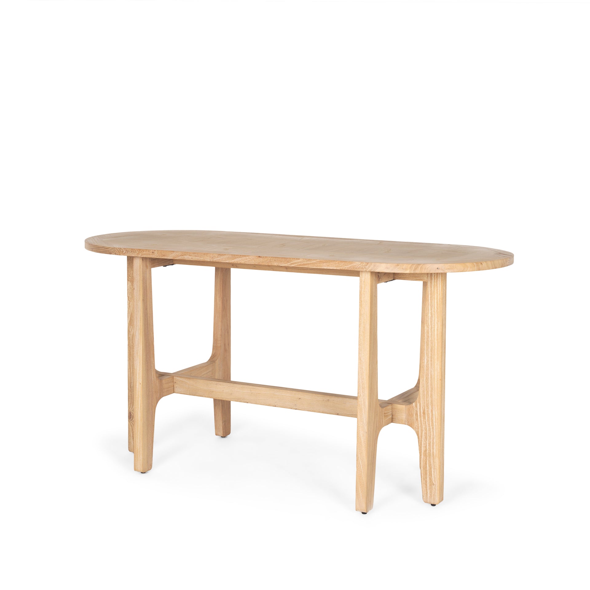 Taylin Light Brown Solid Wood Desk - Central Designs