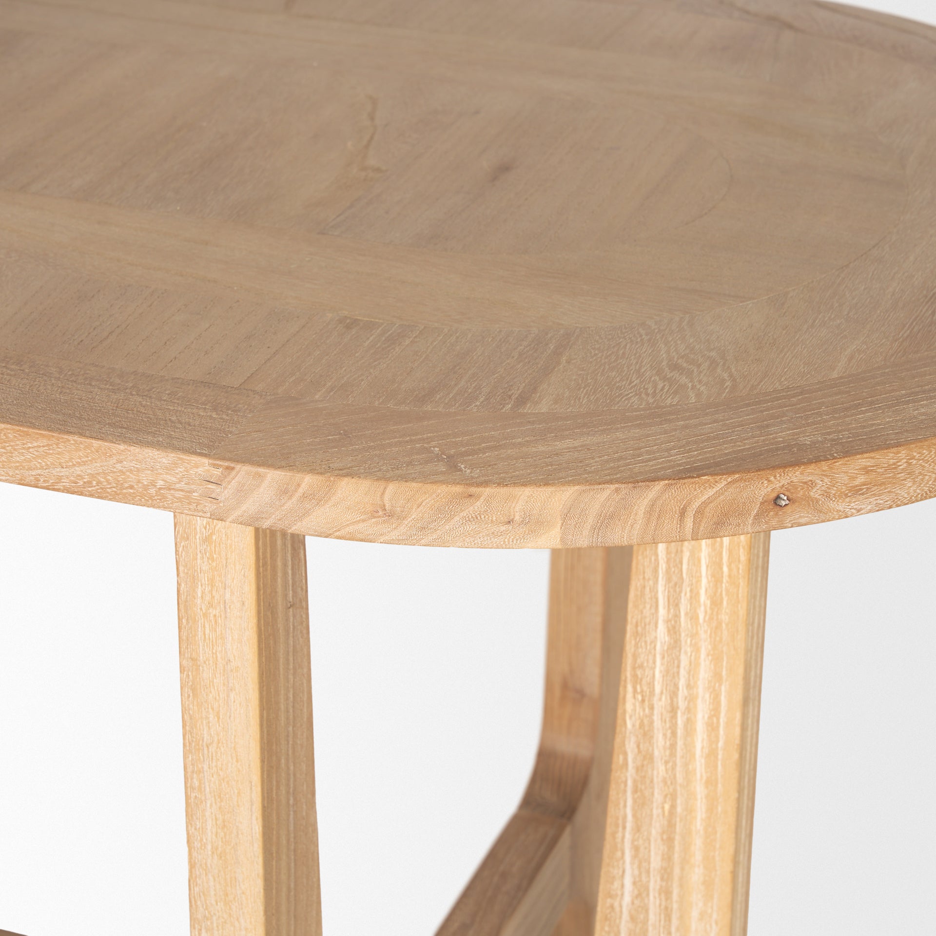 Taylin Light Brown Solid Wood Desk - Central Designs