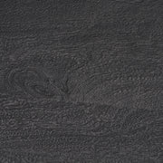 Taniel Textured Black Wood w/ Black Metal Stool - Central Designs