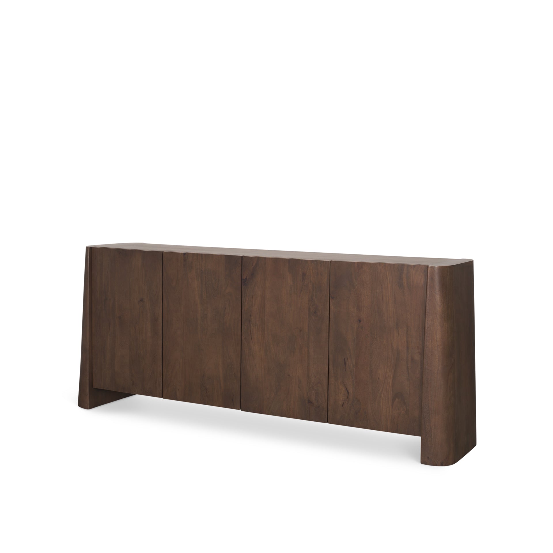 Tammar Brown Wood 4 - Door Sideboard - Central Designs