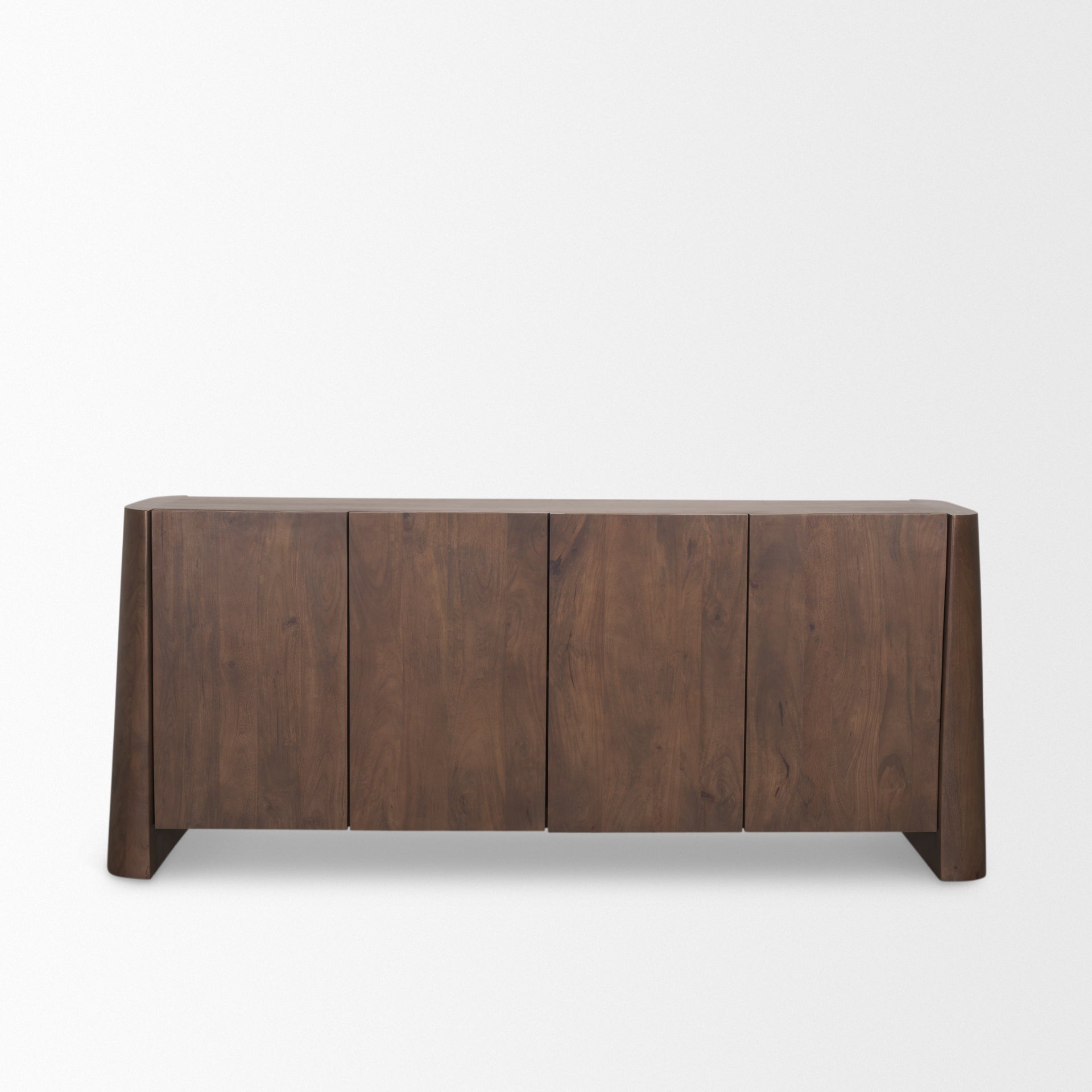 Tammar Brown Wood 4 - Door Sideboard - Central Designs