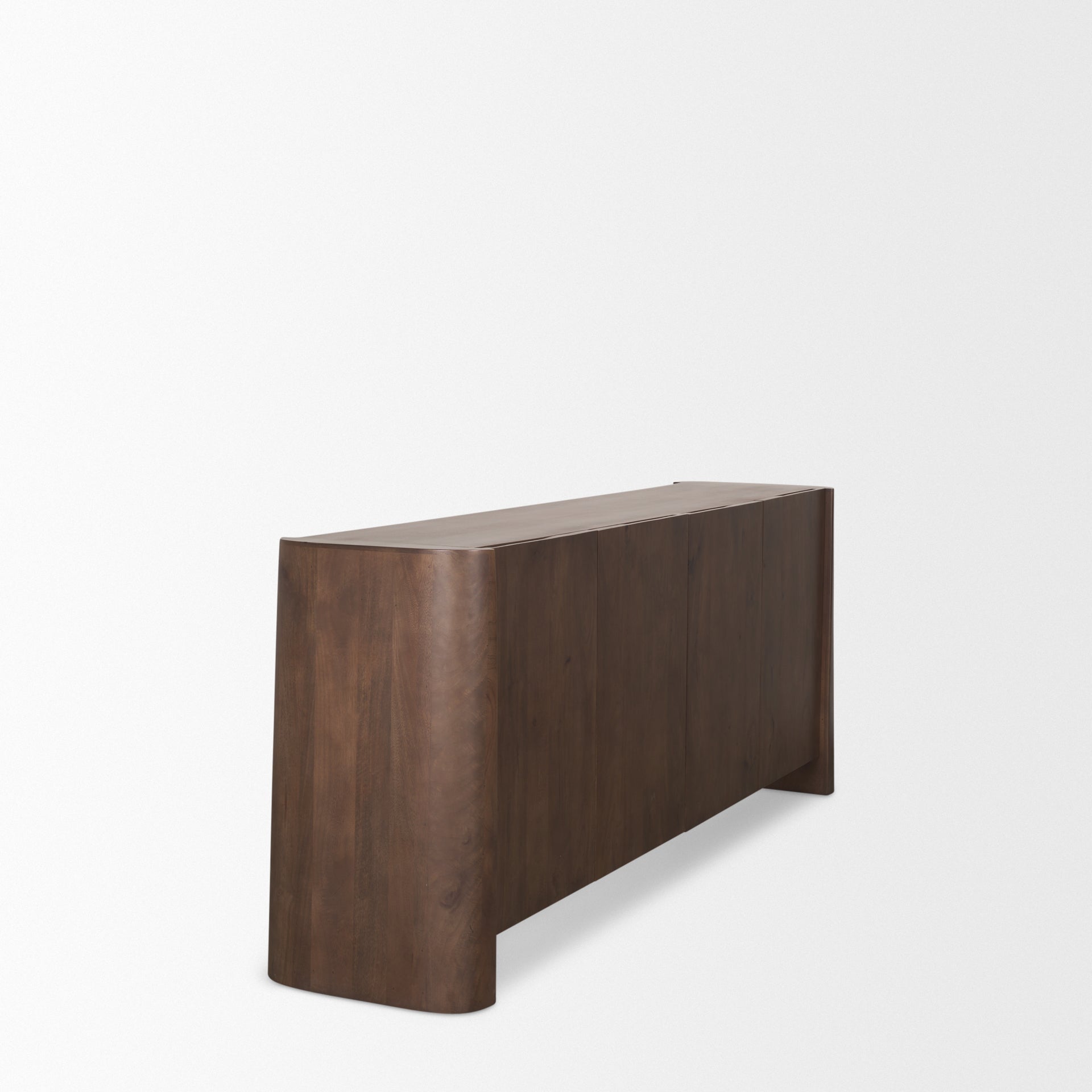 Tammar Brown Wood 4 - Door Sideboard - Central Designs