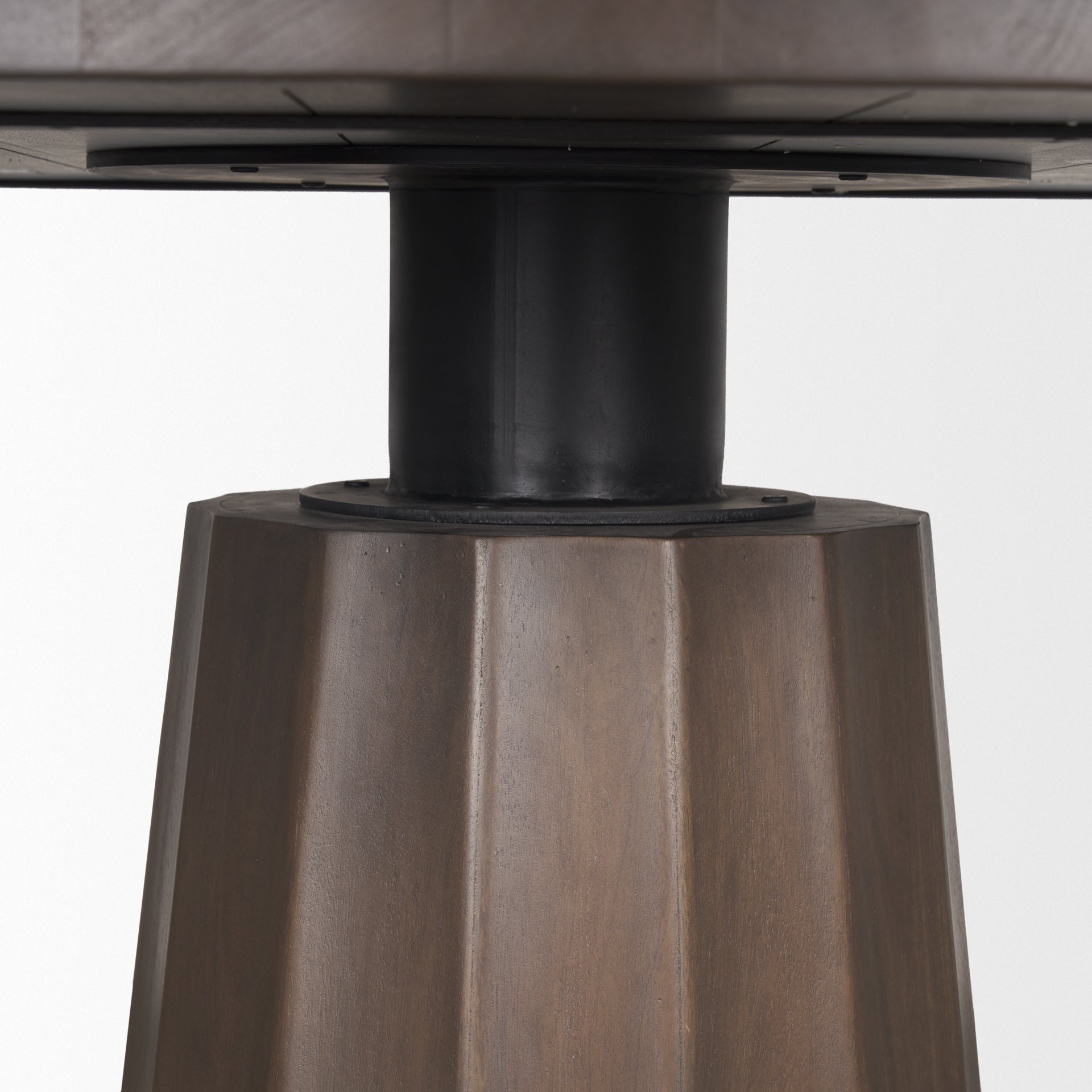 Swanson 60" Dark Brown Wood Round Pedestal Dining Table
