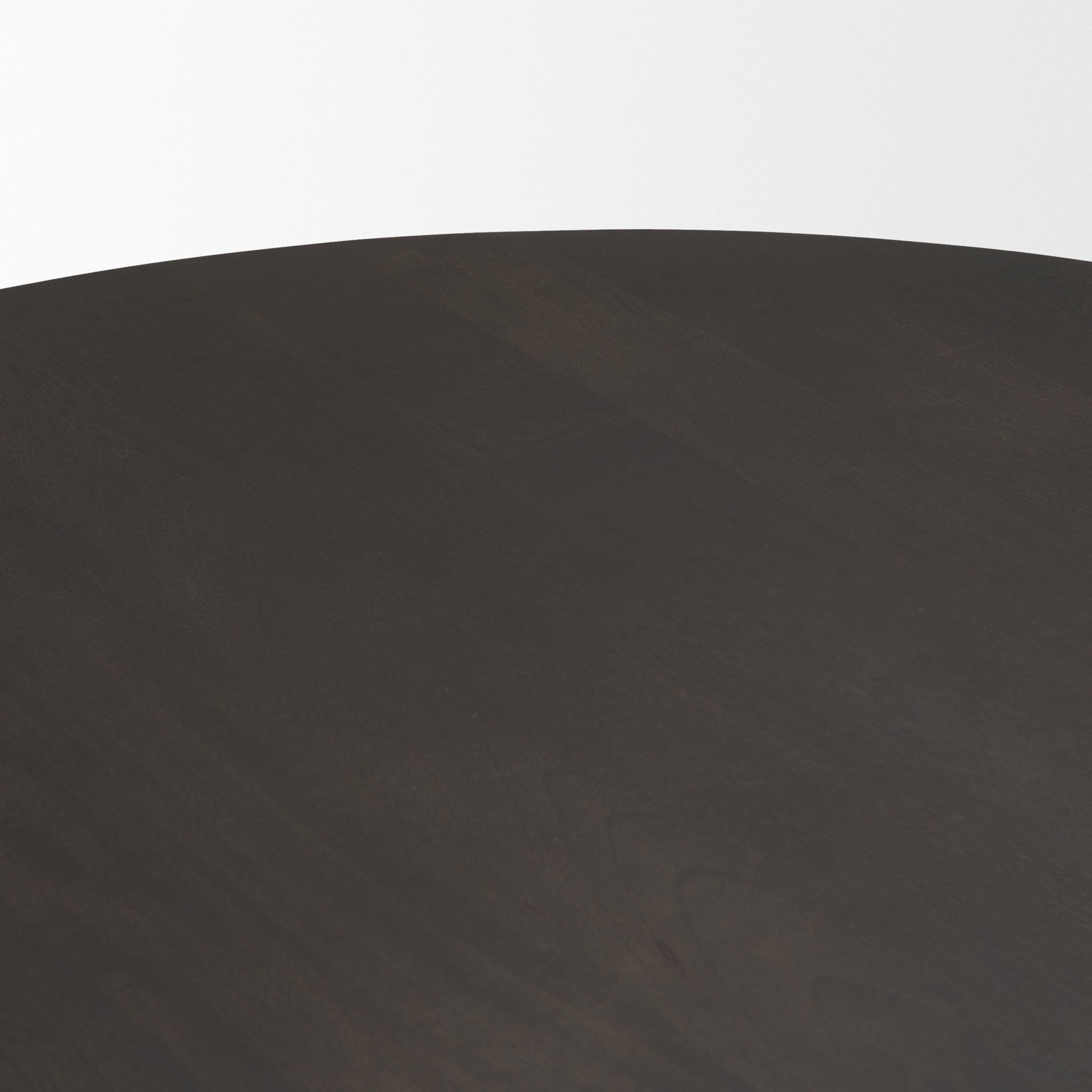 Tarro 60" Round Textured Espresso Wood w/ Geometrical Base Dining Table - Central Designs