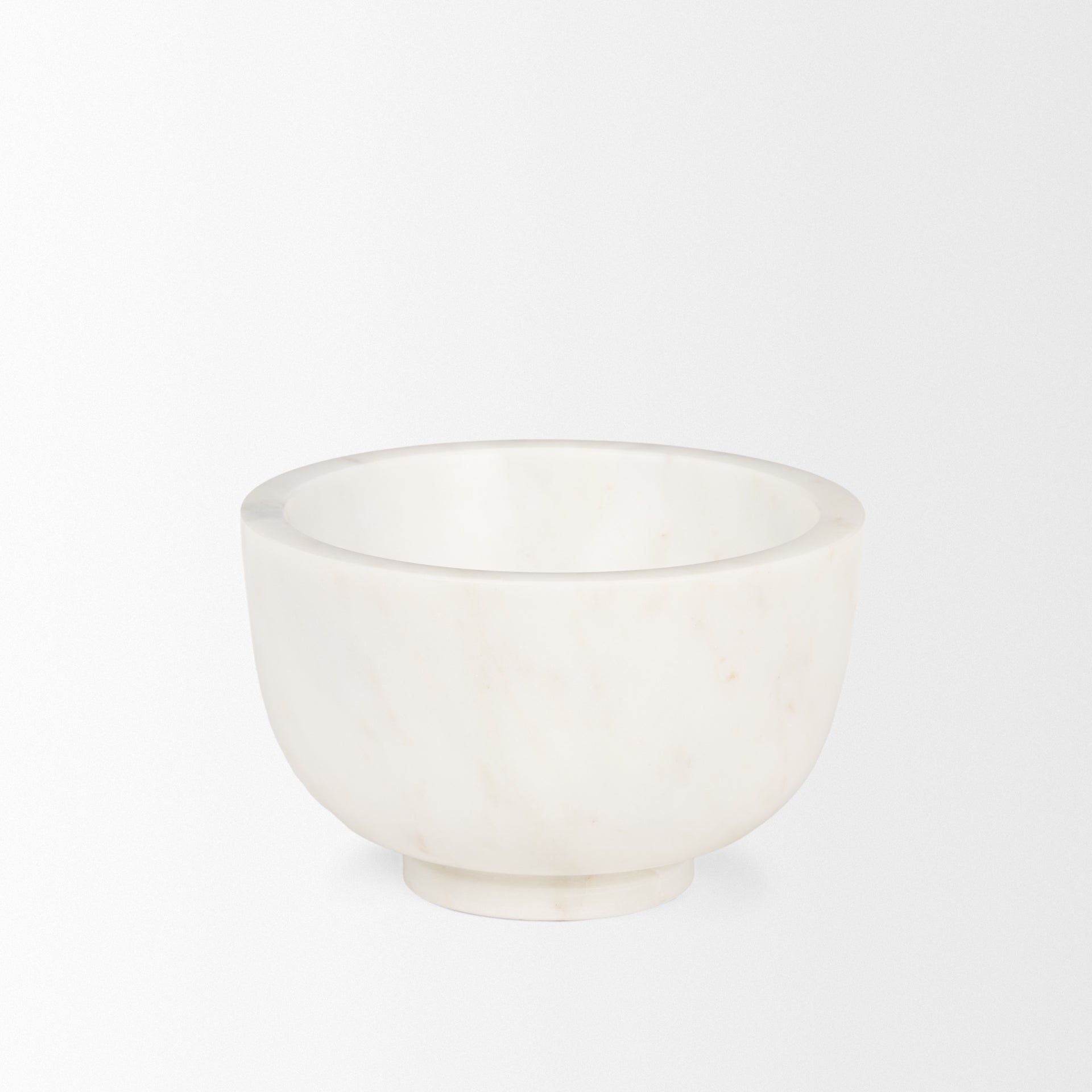 Katora Small Premium Solid White Marble Bowl - Central Designs