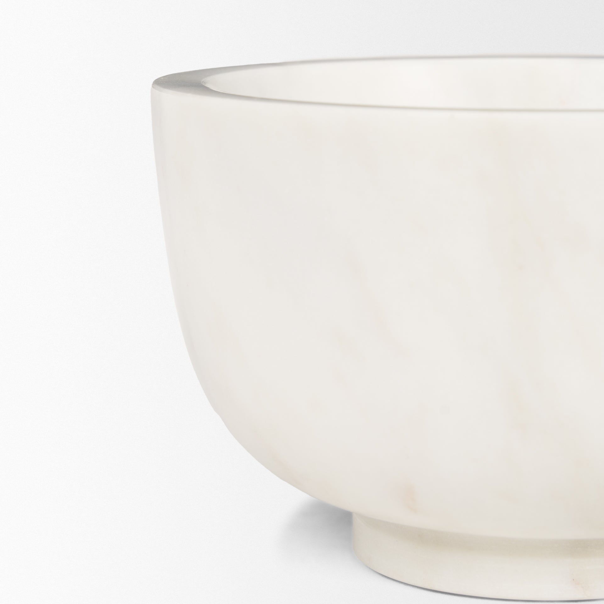 Katora Small Premium Solid White Marble Bowl - Central Designs