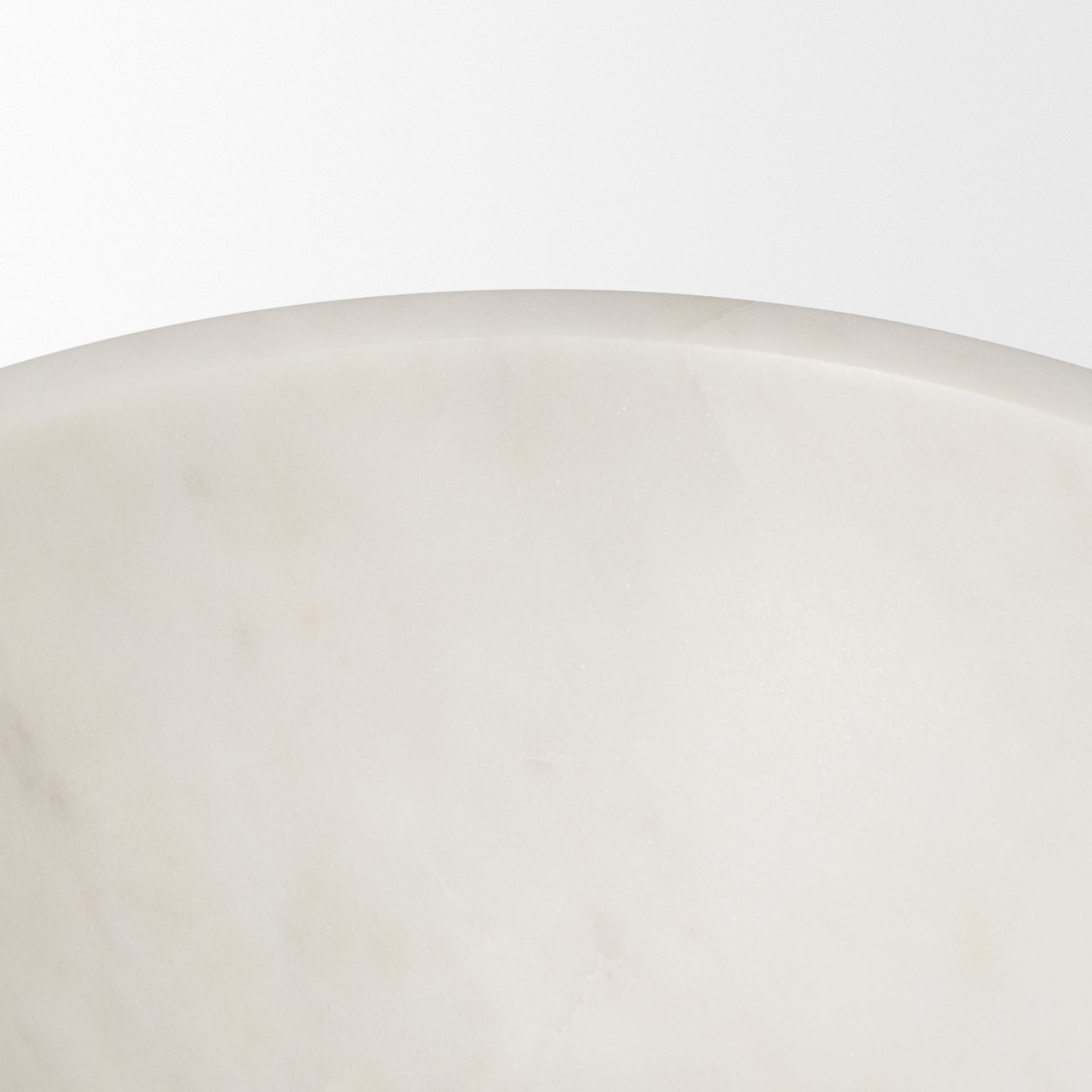 Katora Large Premium Solid White Marble Bowl