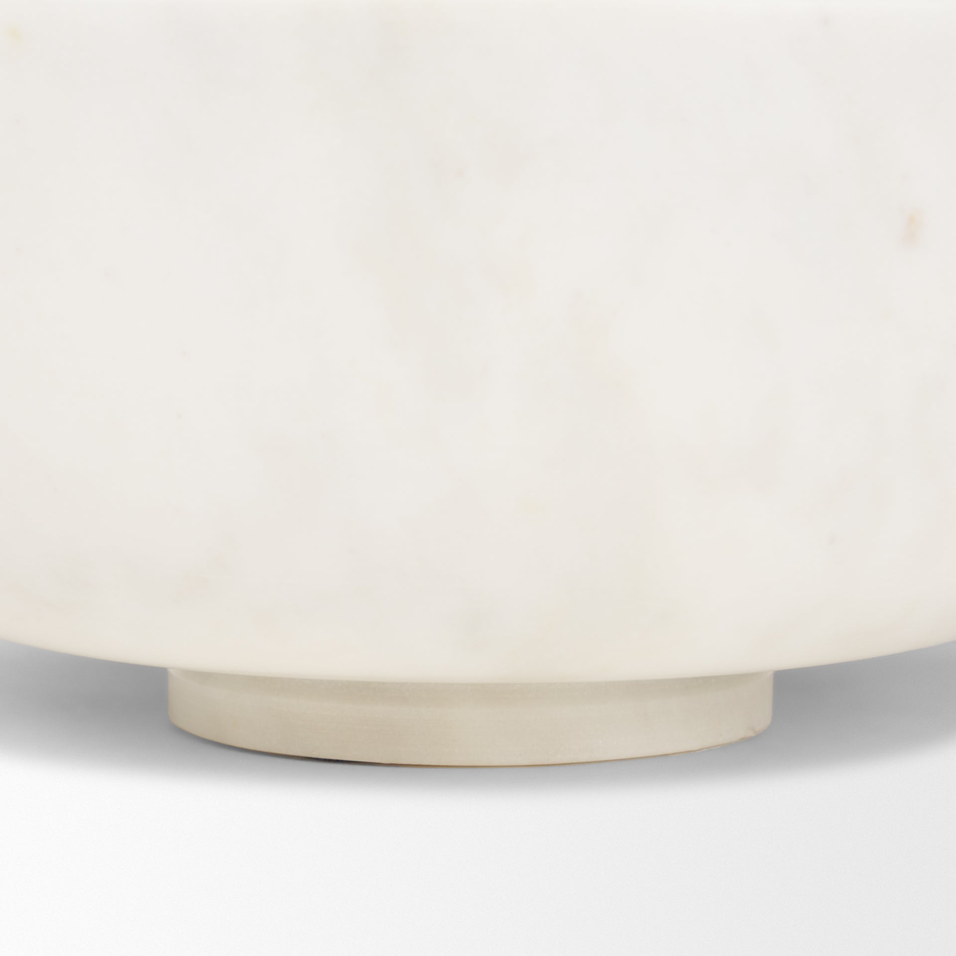 Katora Large Premium Solid White Marble Bowl