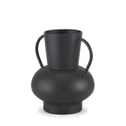 Tasya Small Matte Black Metal Vase - Central Designs