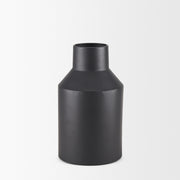 Tosca Small Matte Black Metal Vase - Central Designs