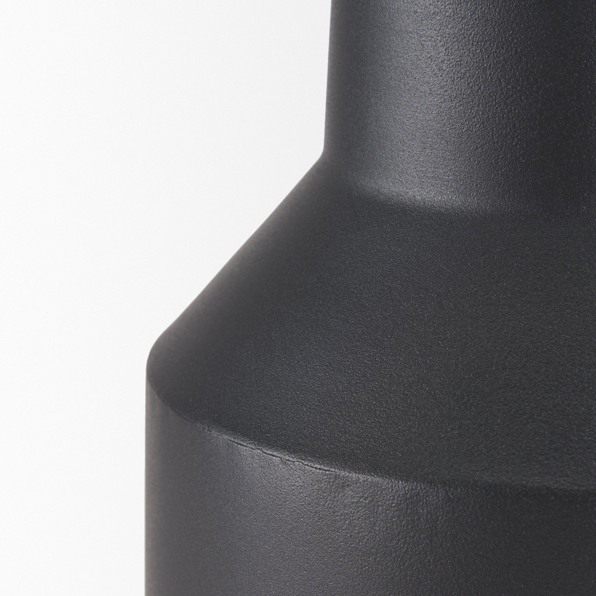 Tosca Small Matte Black Metal Vase - Central Designs