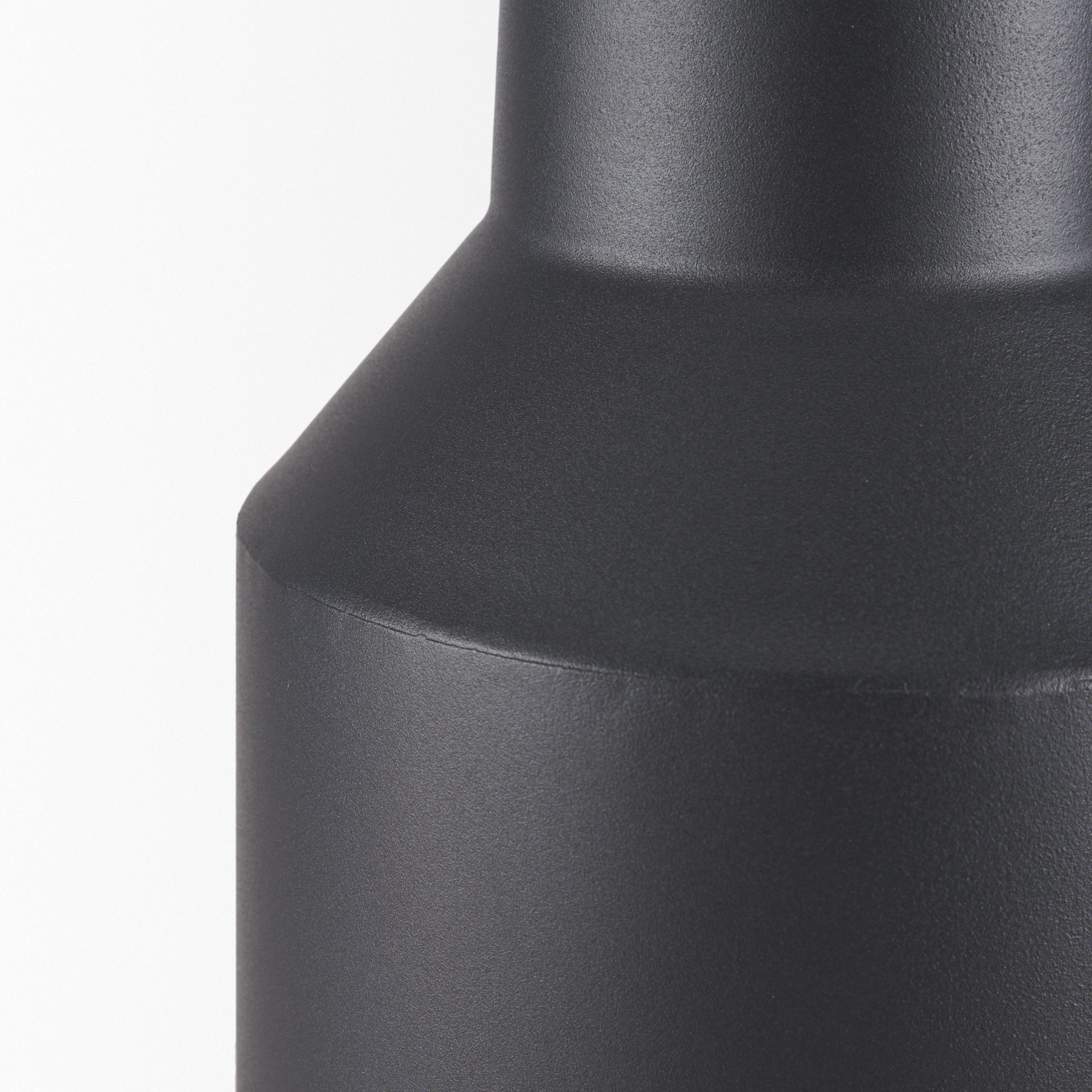 Tosca Tall Matte Black Metal Vase - Central Designs