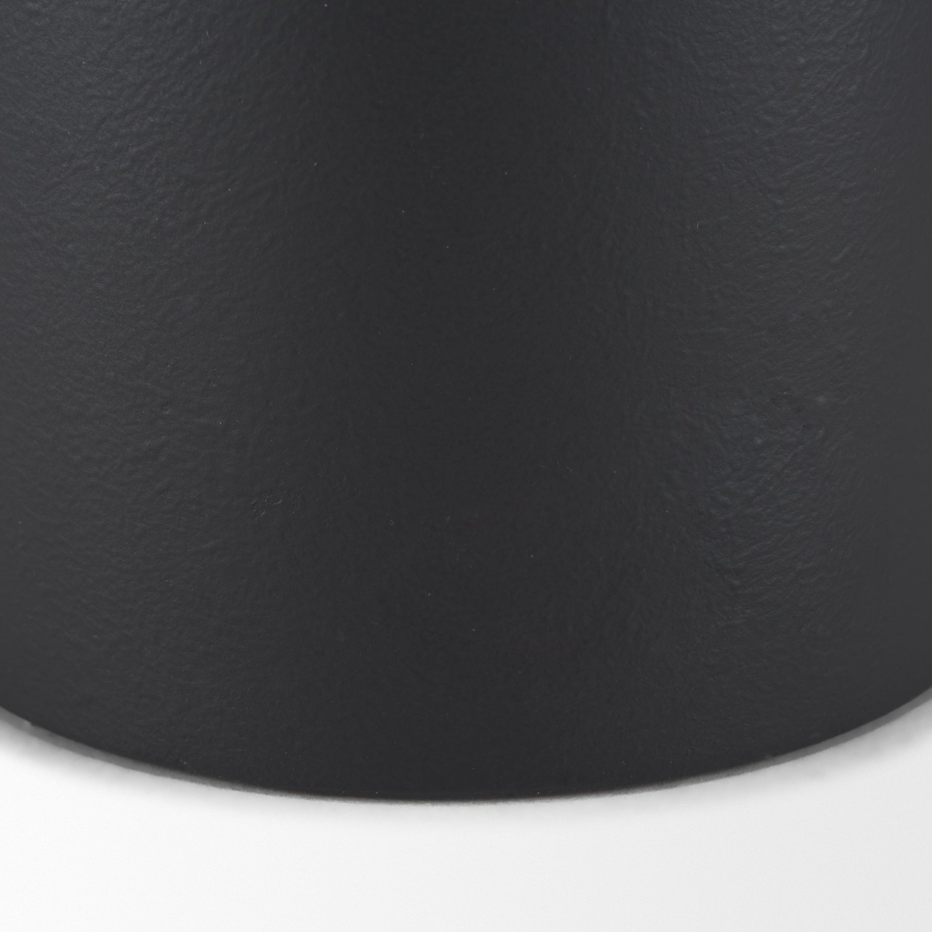 Townley Small White w/ Black Ombre Metal Vase - Central Designs