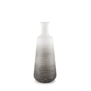 Toru Medium White w/ Grey Ombre Metal Vase - Central Designs