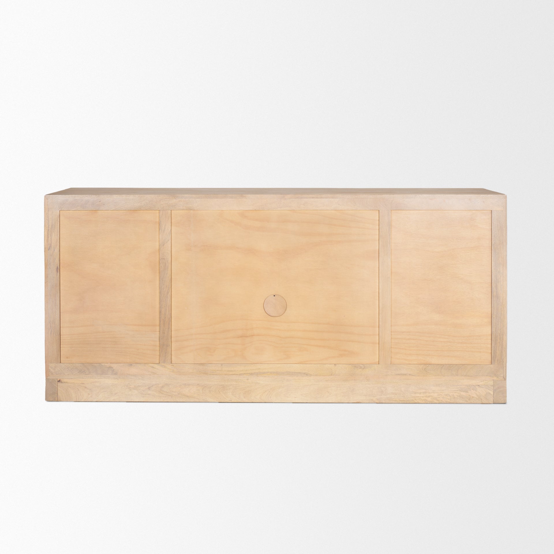 Suri Light Brown Wood w/ Glass Doors Sideboard - Central Designs