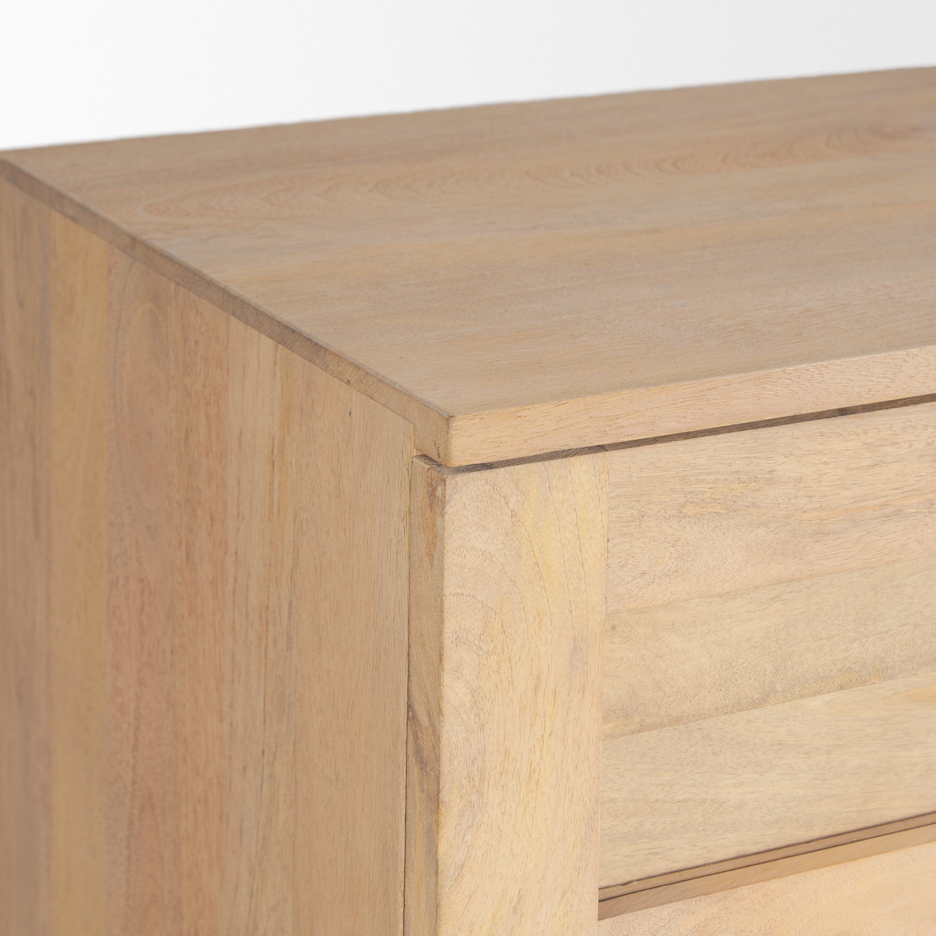 Suri Light Brown Wood w/ Glass Doors Sideboard - Central Designs