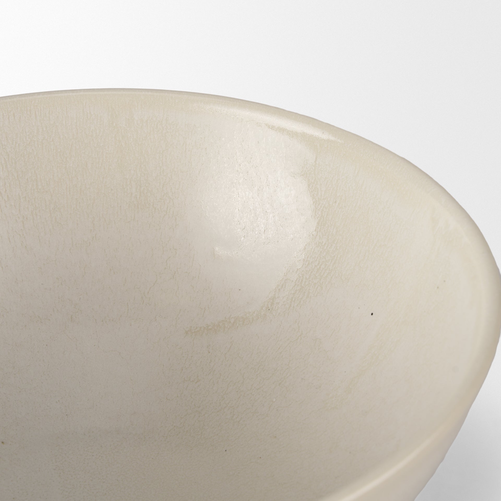 Tyren Cream Glazed Decorative Round Ceramic Bowl - Central Designs
