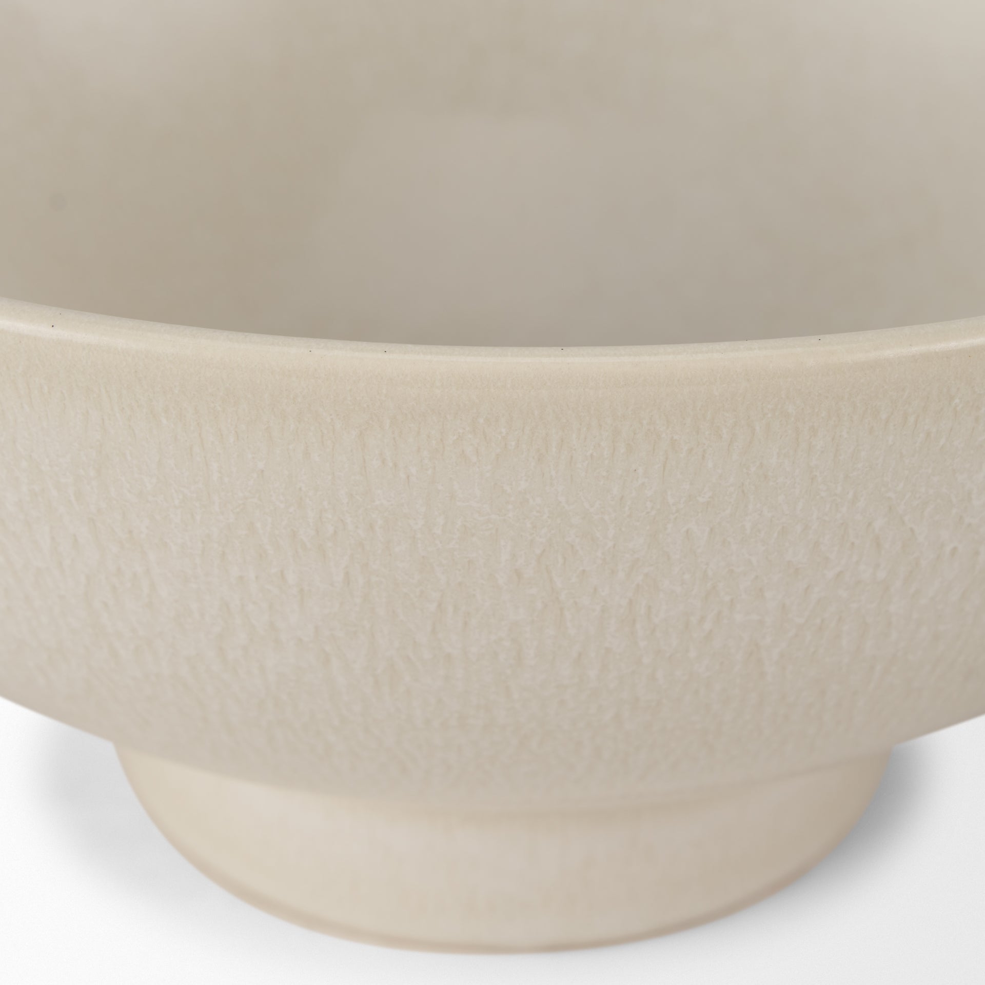 Tyren Cream Glazed Decorative Round Ceramic Bowl - Central Designs