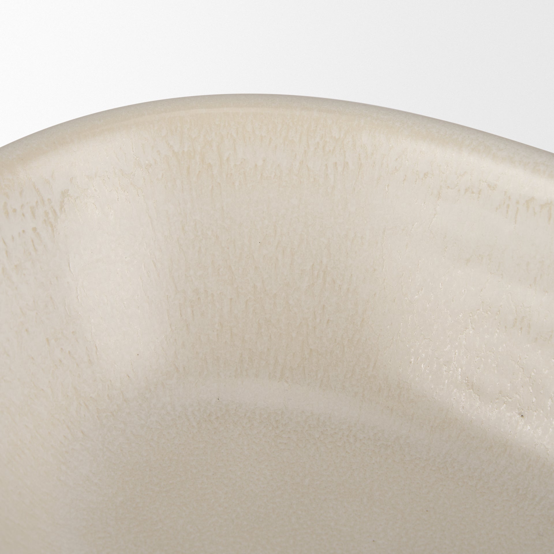 Tyren Cream Glazed Decorative Oblong Ceramic Bowl - Central Designs