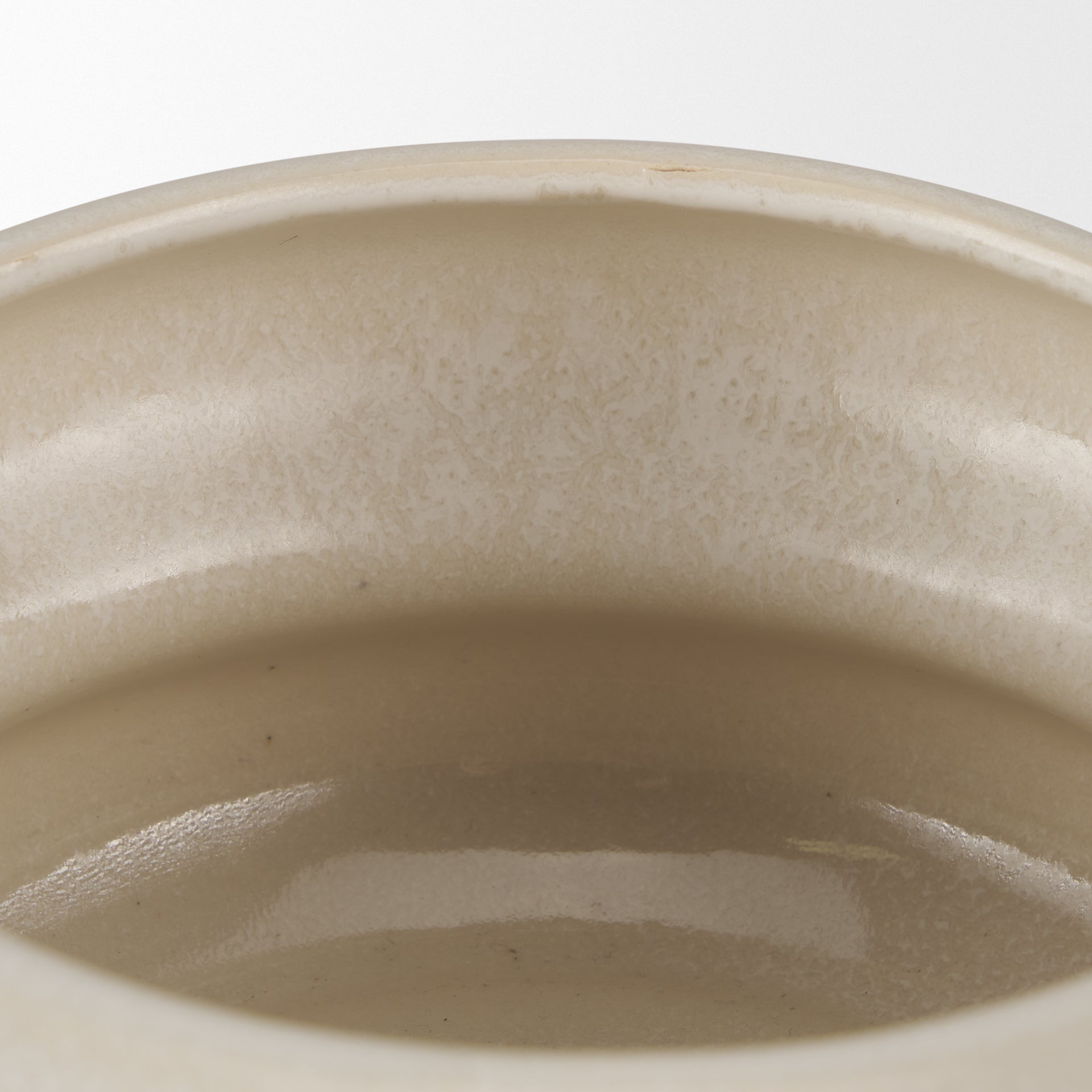 Twyla Short Cream Glazed Ring Pot - Central Designs