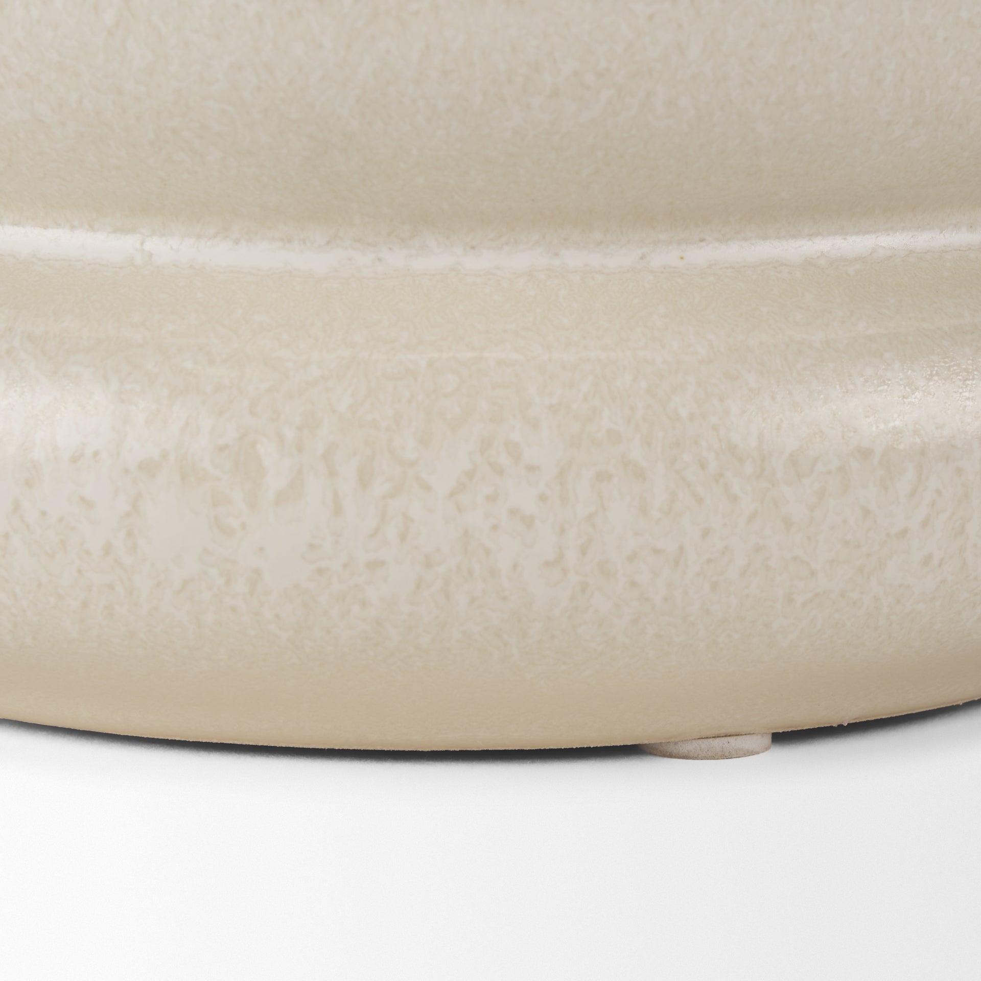 Twyla Short Cream Glazed Ring Pot - Central Designs