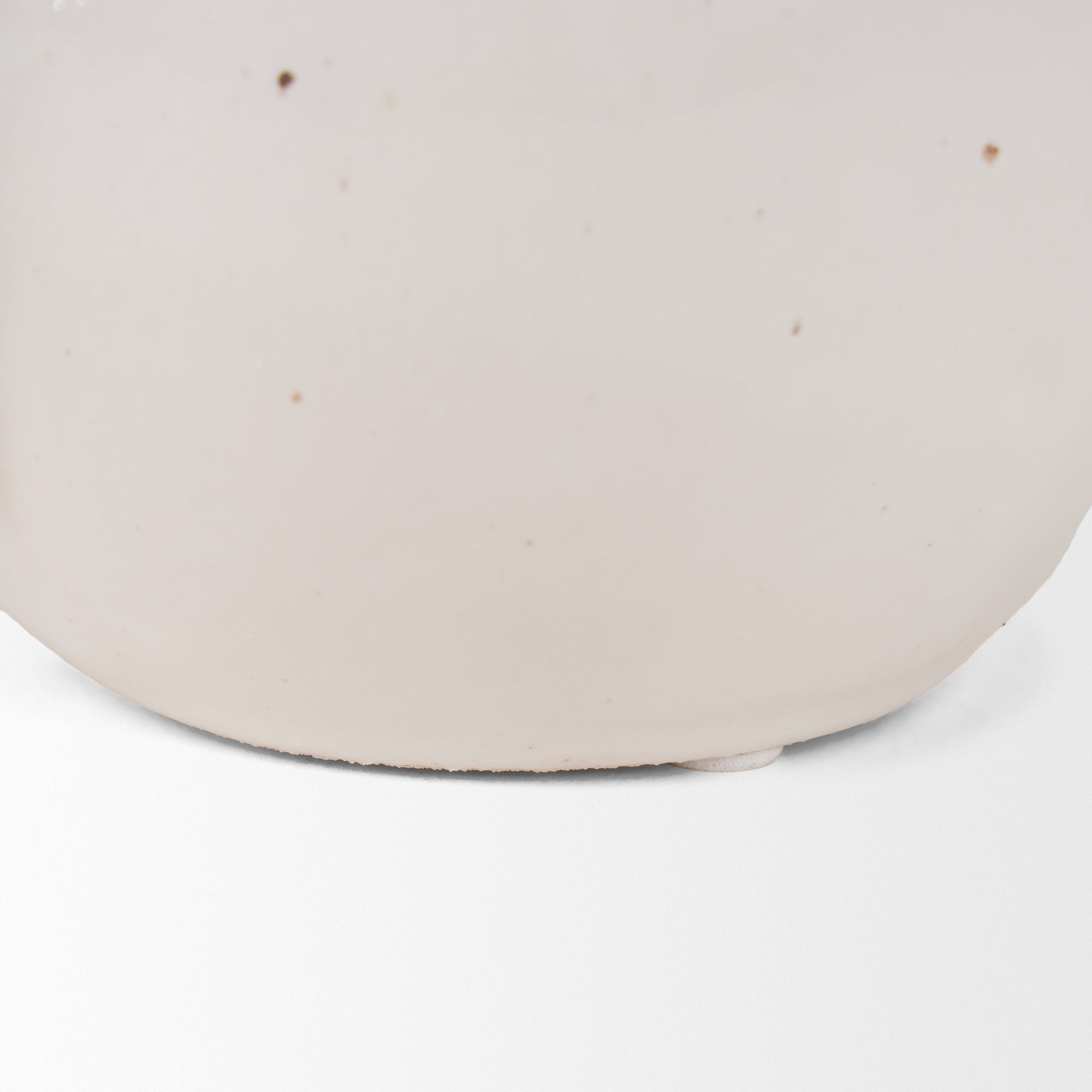 Urvi Short Off White Speckled Asymmetrical Ceramic Vase - Central Designs