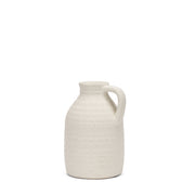Tyrus Medium Textured Matte White w/ Speckling Ceramic Vase - Central Designs